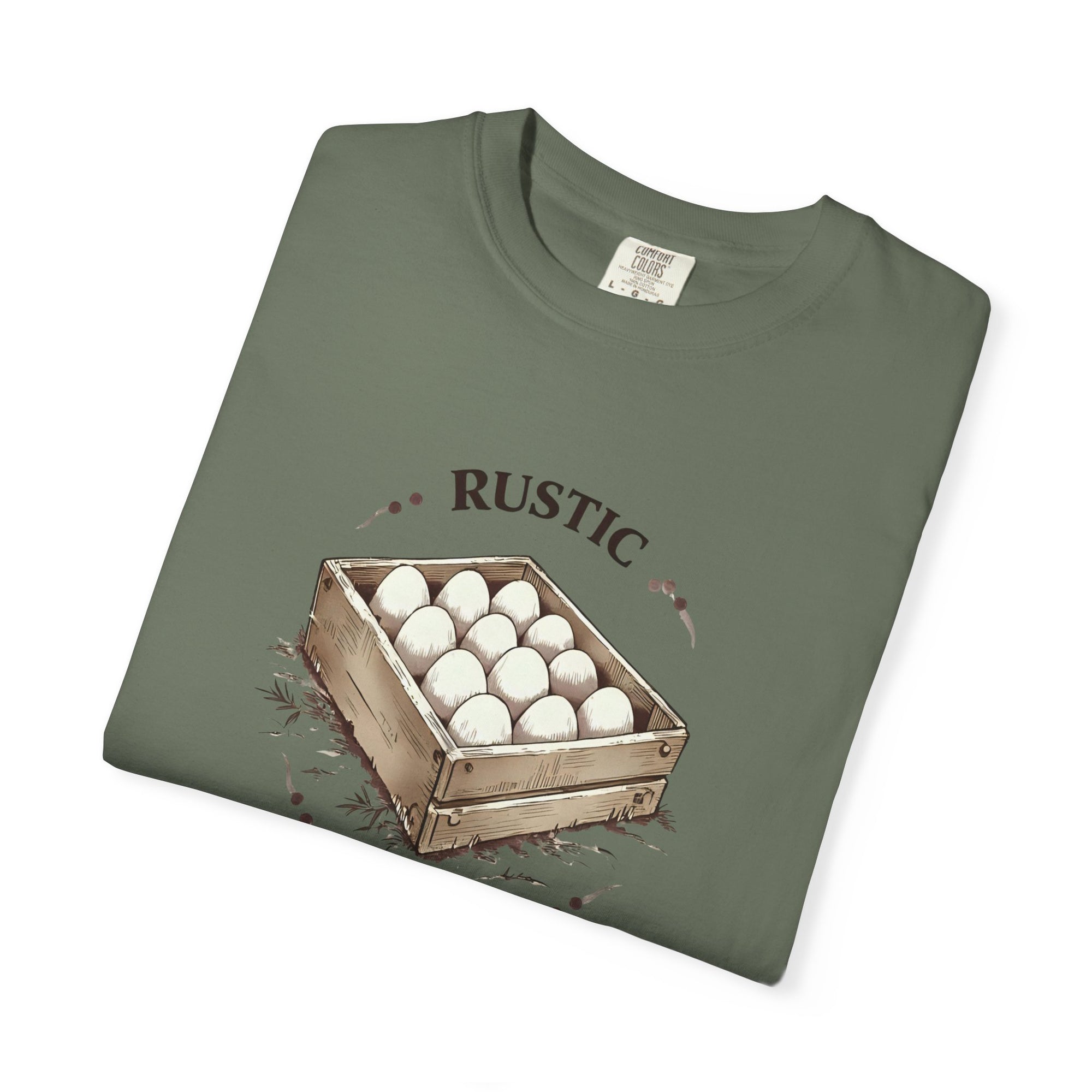 Rustic Egg Co. Vintage T-Shirt, Farmhouse Style Tee, Unisex Graphic Shirt, Egg Lover Gift, Casual Everyday Wear