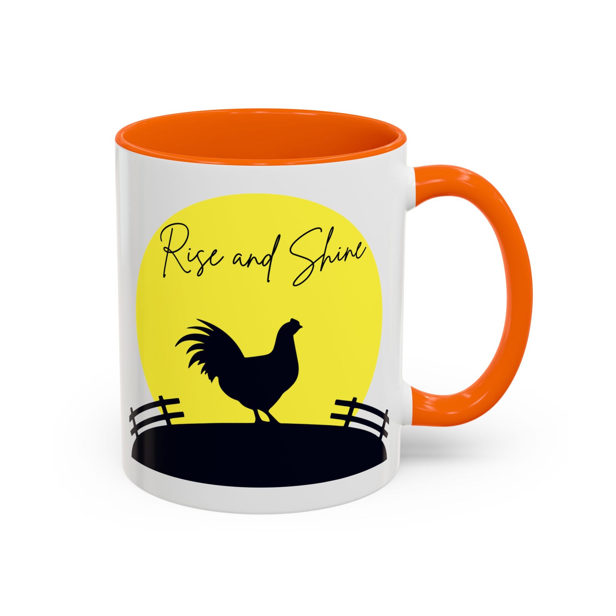 Rise and Shine Rooster Mug – Farmhouse Coffee Cup – Chicken Lover Gift – Country Kitchen Decor – Morning Coffee Tea Mug