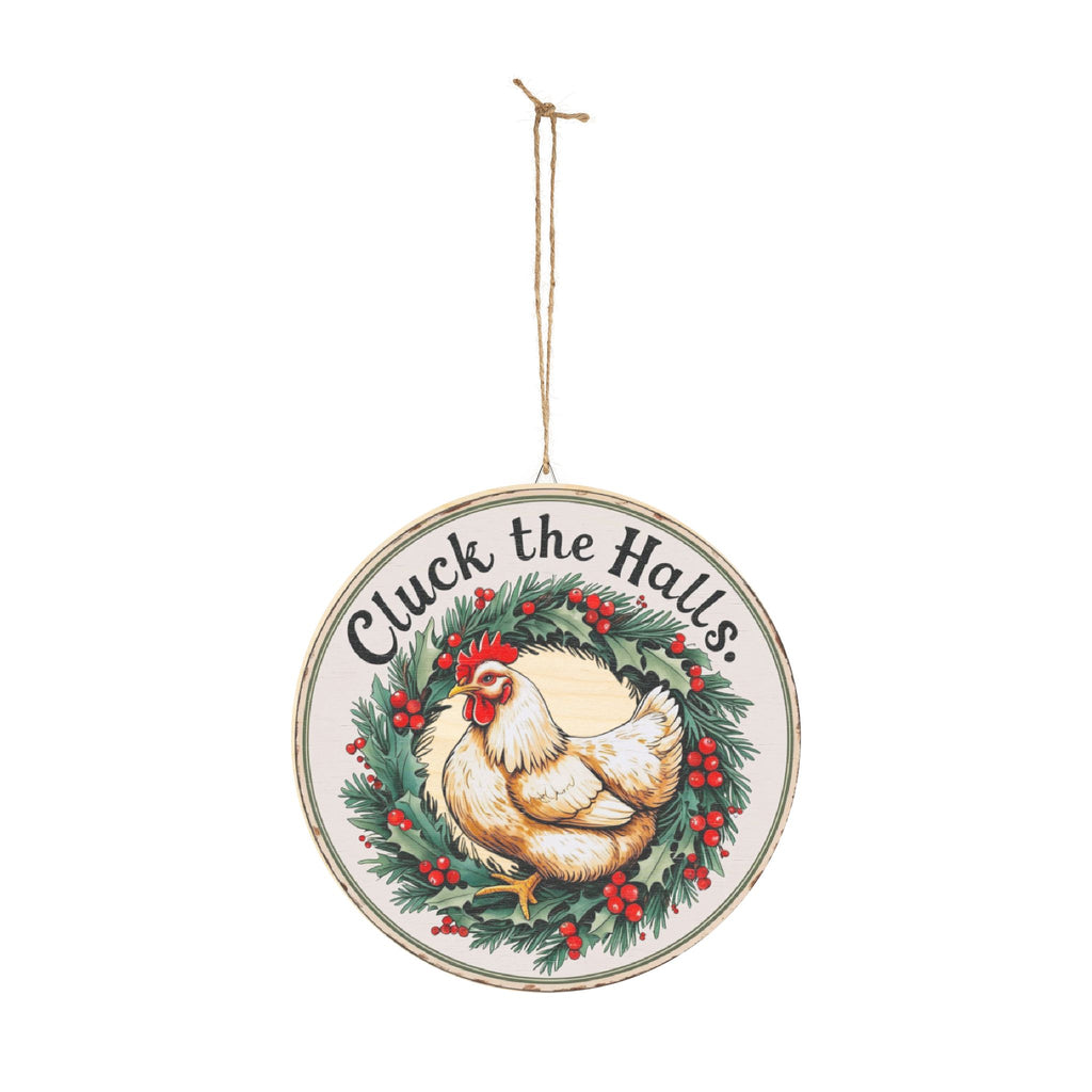 Cluck the Halls Chicken Christmas Sign – Rustic Farmhouse Holiday Decor – Gift for Chicken Moms Festive Cluck the Halls Wood Sign, Holiday Decor, Farmhouse Wall Art, Chicken Home Sign, Christmas Decor, Rustic Gift Idea