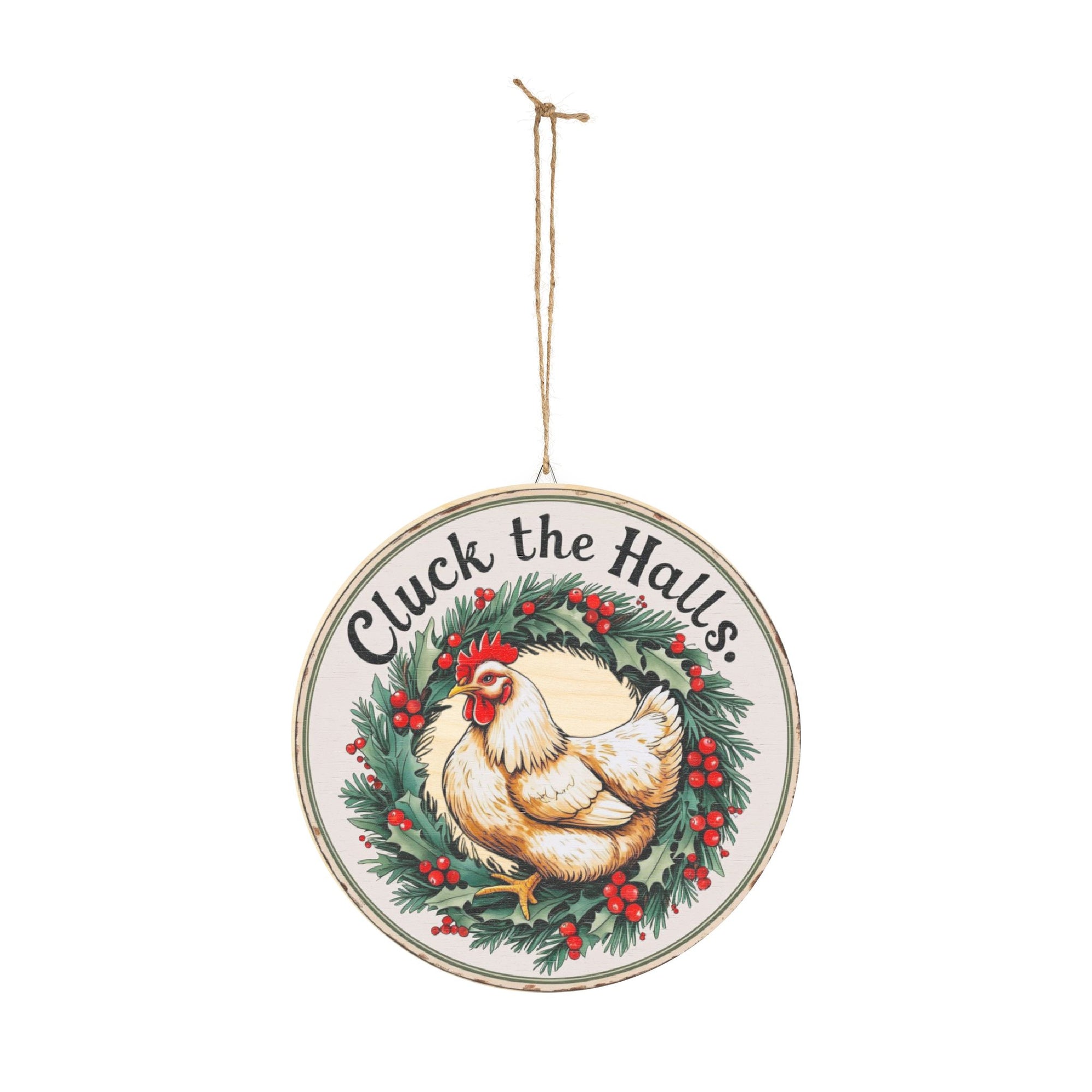 Cluck the Halls Chicken Christmas Sign – Rustic Farmhouse Holiday Decor – Gift for Chicken Moms Festive Cluck the Halls Wood Sign, Holiday Decor, Farmhouse Wall Art, Chicken Home Sign, Christmas Decor, Rustic Gift Idea