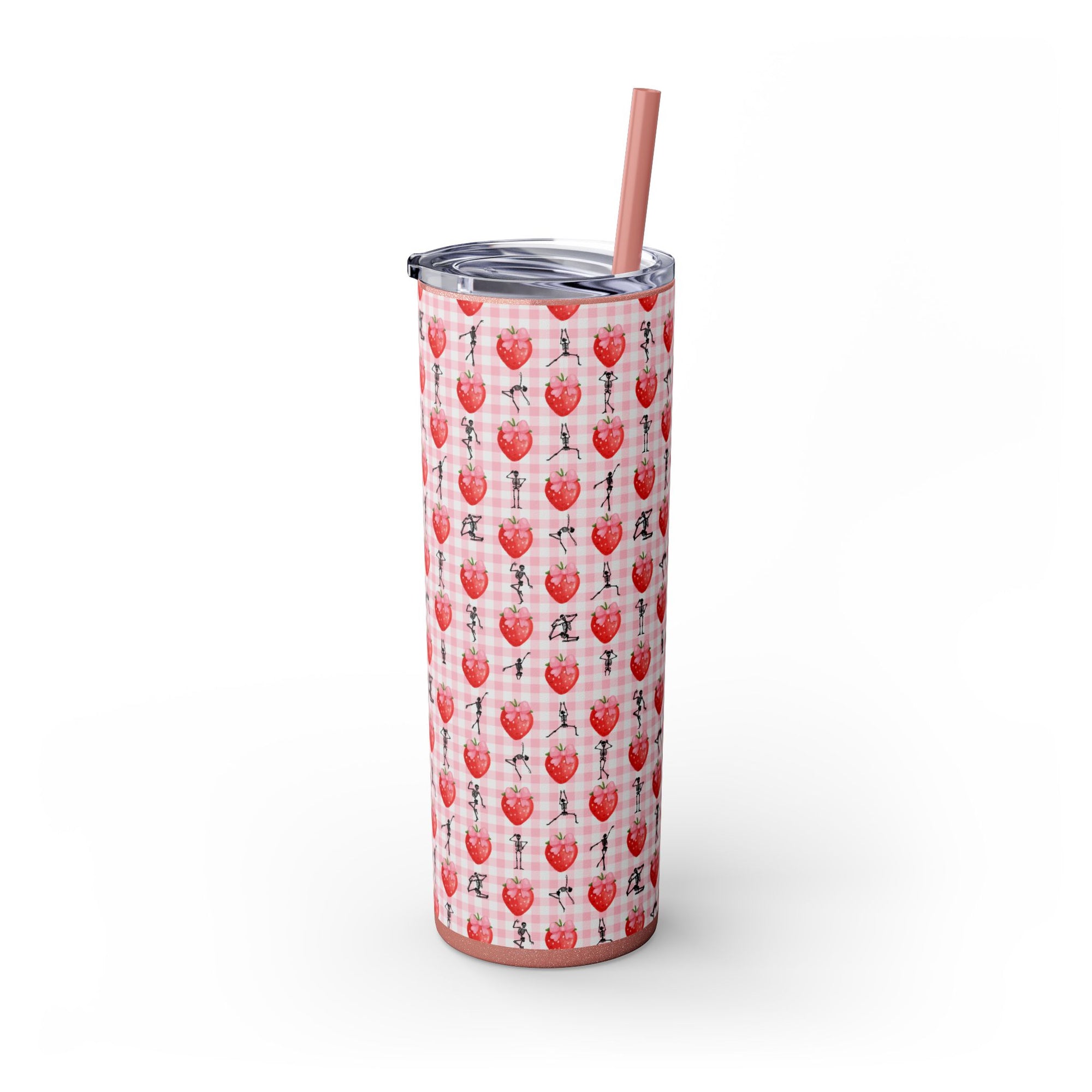 Charming Holiday Skinny Tumbler with Straw, 20oz - Perfect Gift for Parties, Home Use, Outdoor Events, Summer Picnics, or Seasonal [...]