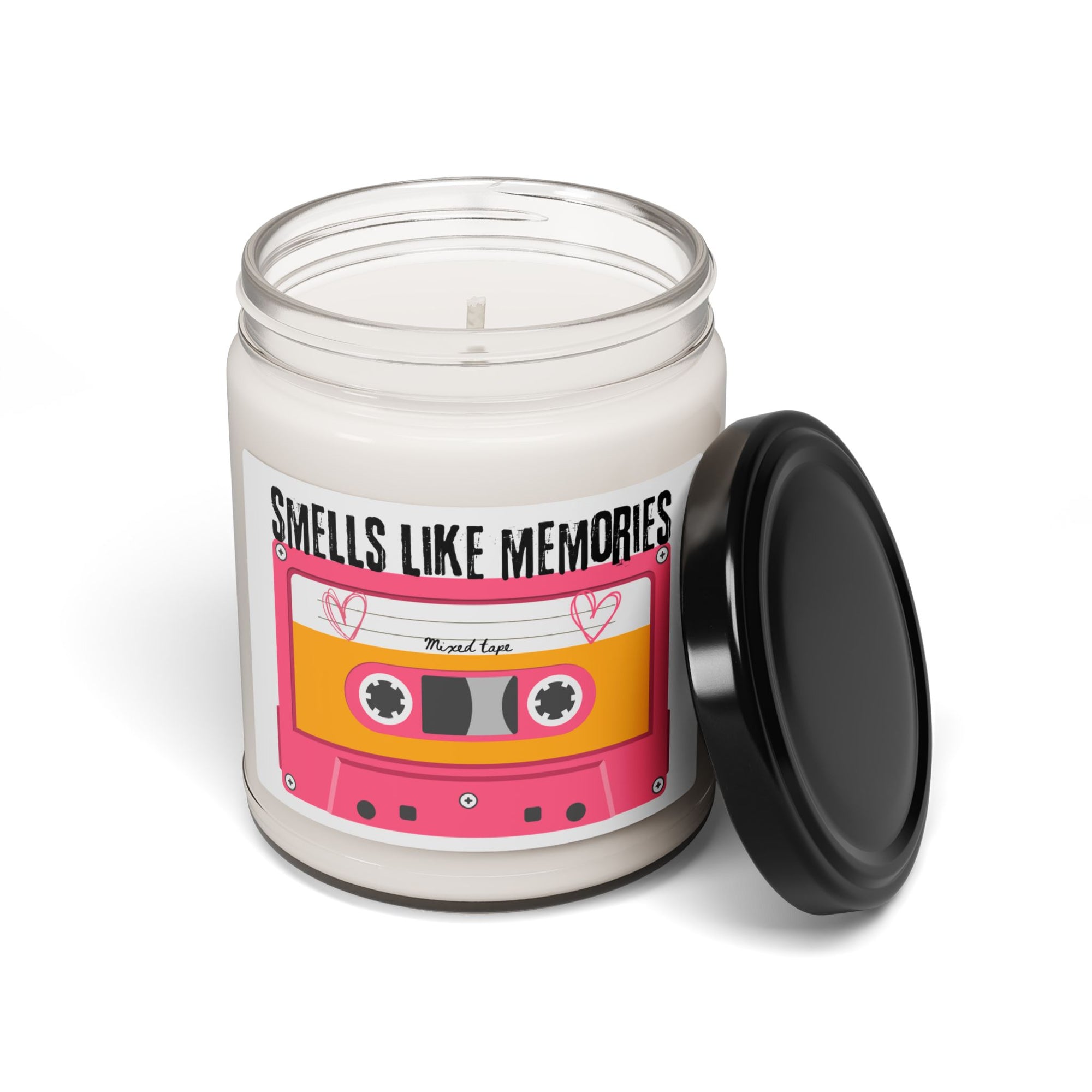 Smells Like Memories Mixed Tape Scented Soy Candle with Retro Cassette Design, Perfect for Gifting, Home Decor, Relaxation, Aromatherapy, Made for Any Occasion