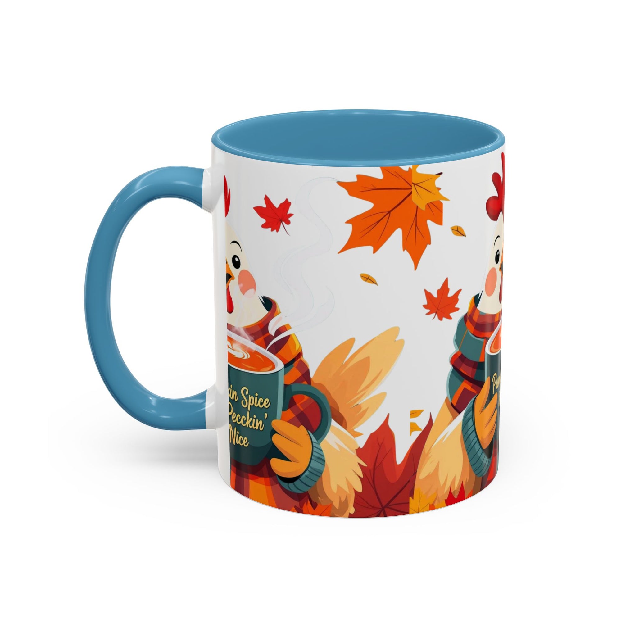 Pumpkin Spice & Peckin’ Nice Mug – Funny Chicken Coffee Cup – Fall Farmhouse Gift for Chicken Lovers Autumn Chicken Coffee Mug, Cute Fall Cup, Pumpkin Spice, Thanksgiving Gift, Farmhouse Decor, Cozy Vibes