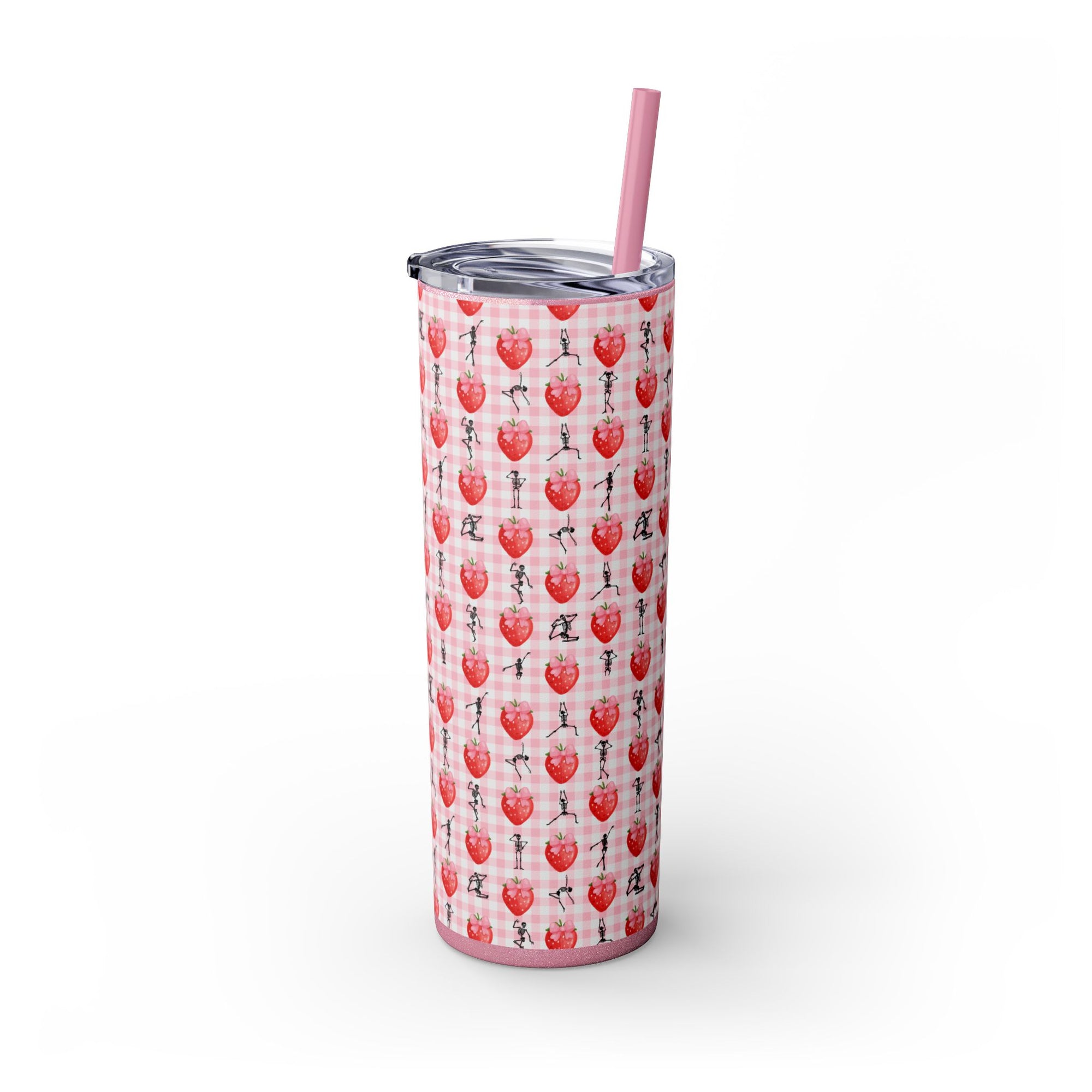 Charming Holiday Skinny Tumbler with Straw, 20oz - Perfect Gift for Parties, Home Use, Outdoor Events, Summer Picnics, or Seasonal [...]