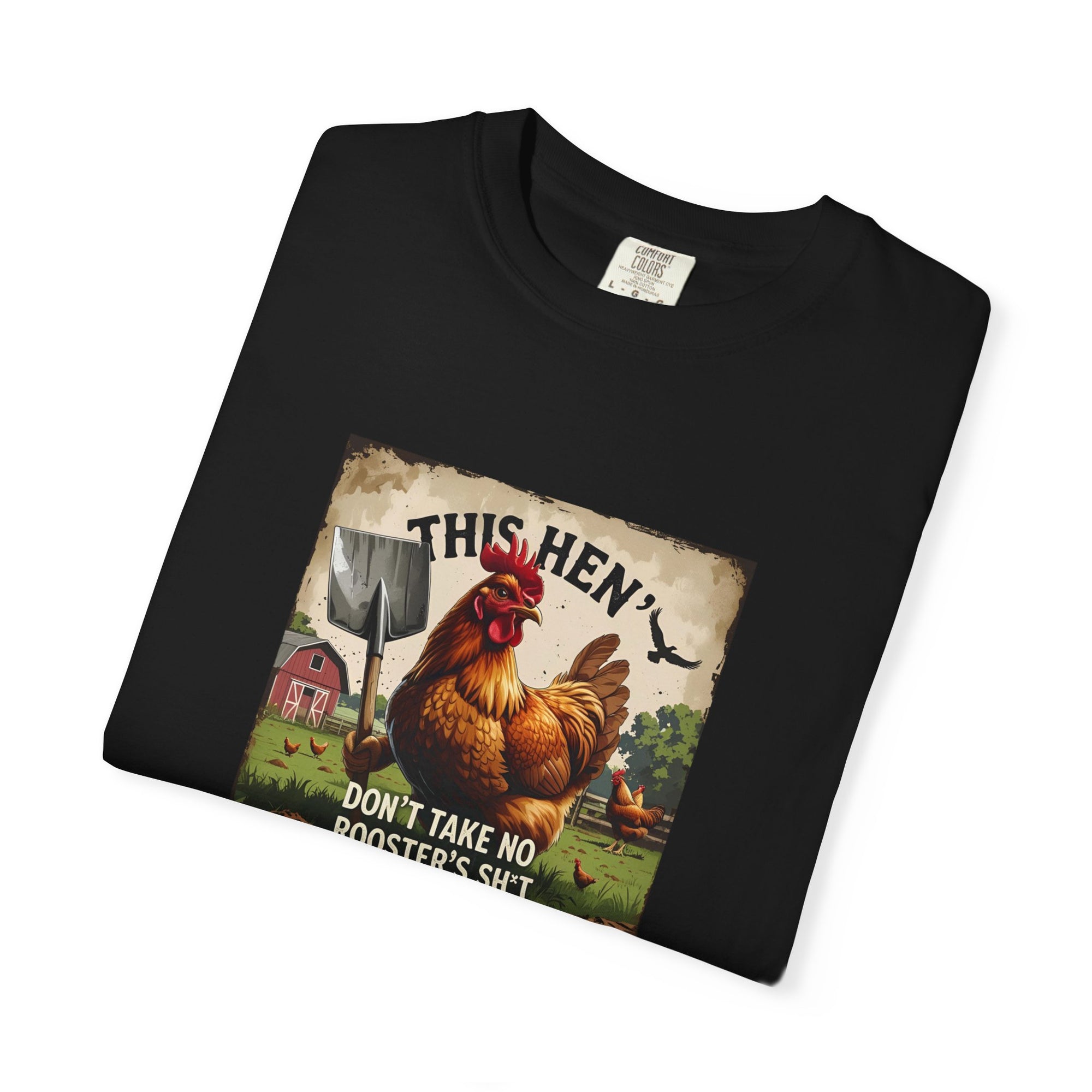 Funny Hen Rooster T-Shirt, Unisex Vintage Vibe, Farmhouse Decor, Gift for Animal Lovers, Great for Casual Wear, Farm Themed apparel, Humor Shirt