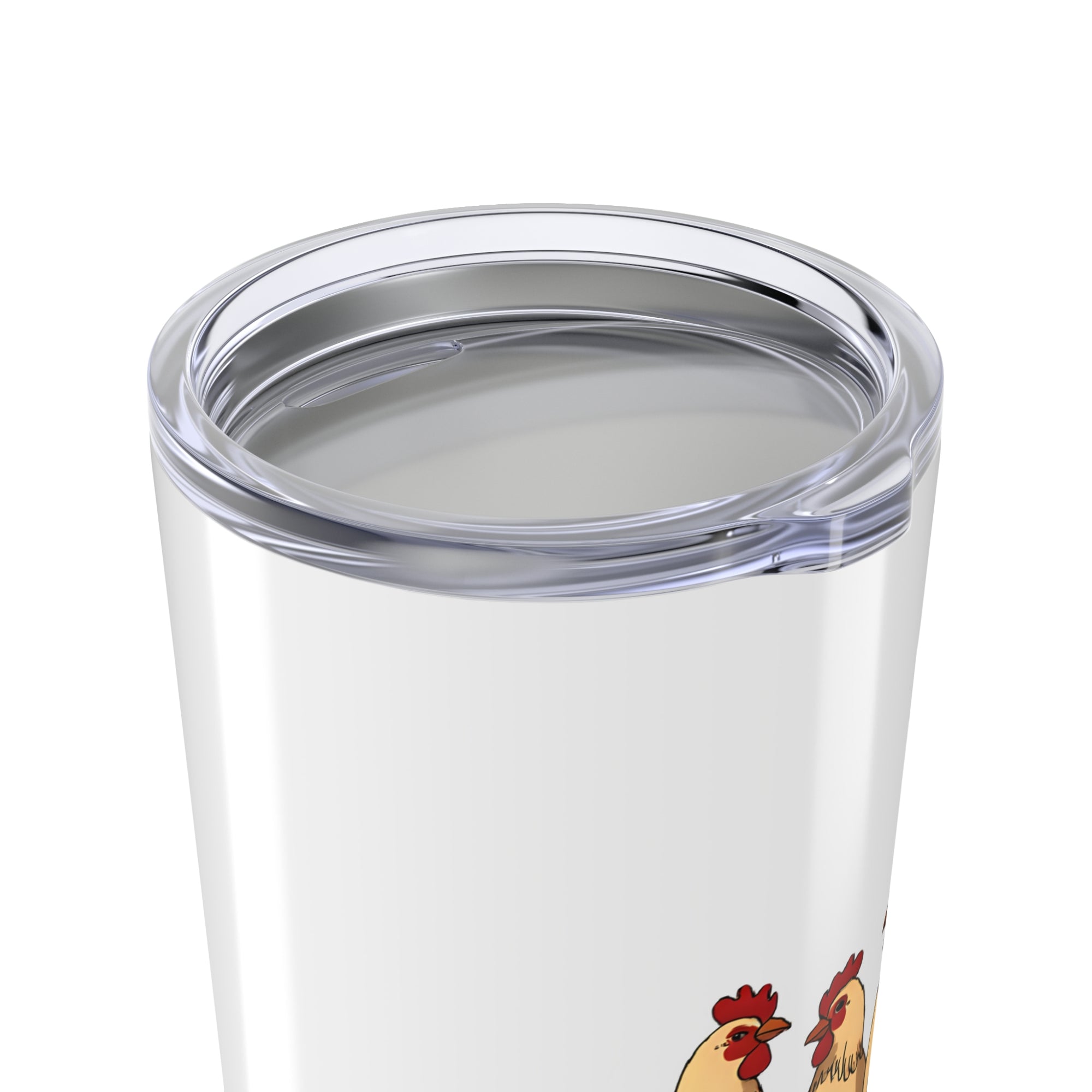 Coop Gossip Headquarters Farmhouse Chicken Tumbler - Cute Coop Gossip Drinkware for Animal Lovers | 20oz Insulated Travel Mug for Gifts, Kitchen Decor, Home