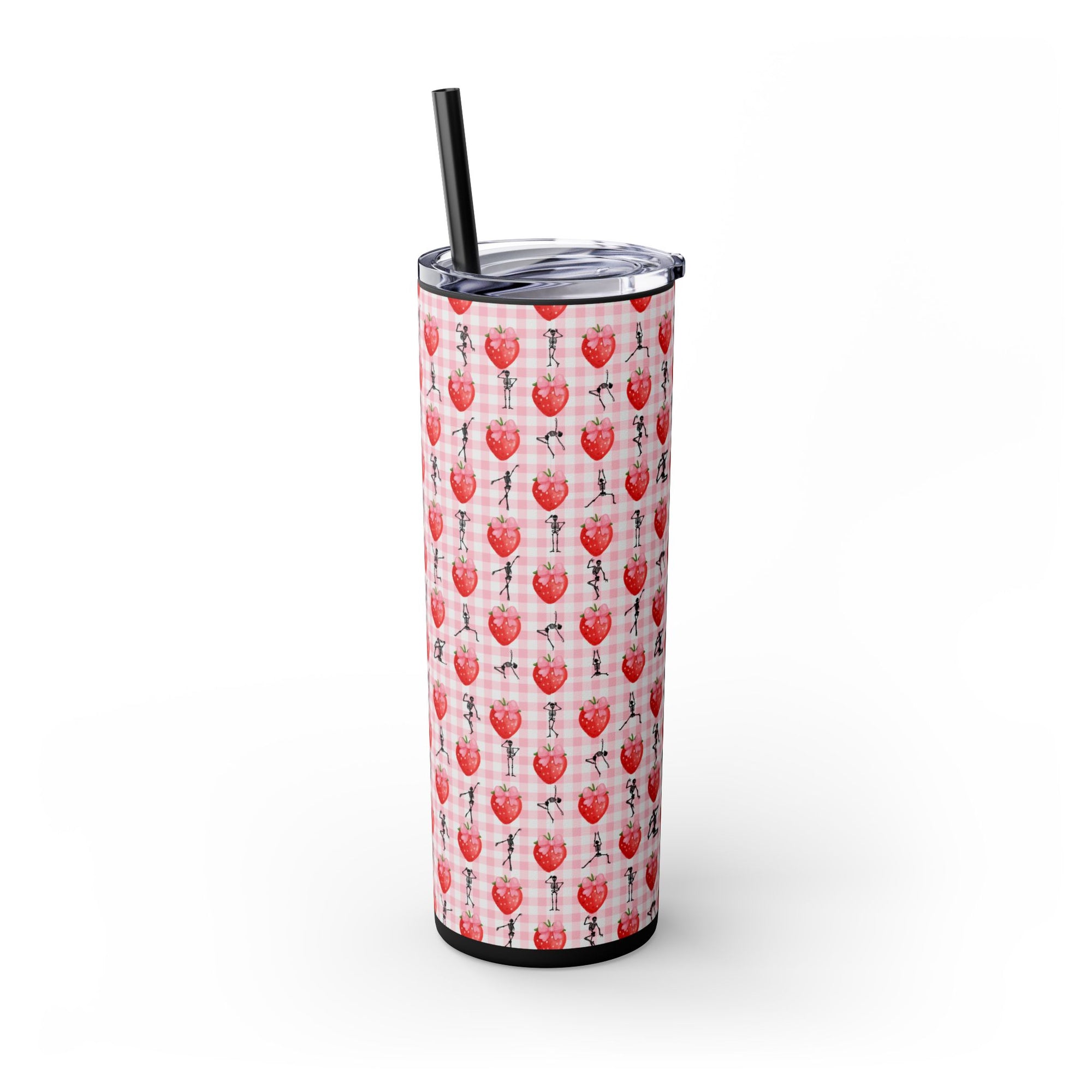 Charming Holiday Skinny Tumbler with Straw, 20oz - Perfect Gift for Parties, Home Use, Outdoor Events, Summer Picnics, or Seasonal [...]