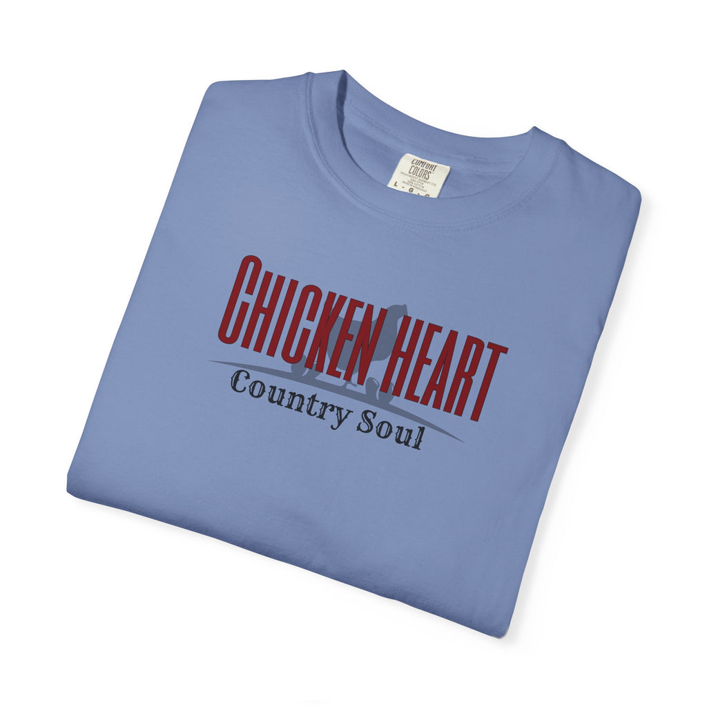 Chicken Heart Country Soul T-Shirt – Funny Chicken Lover Tee – Farmhouse Graphic Tee for Women – Country Girl Poultry Keeper Gift