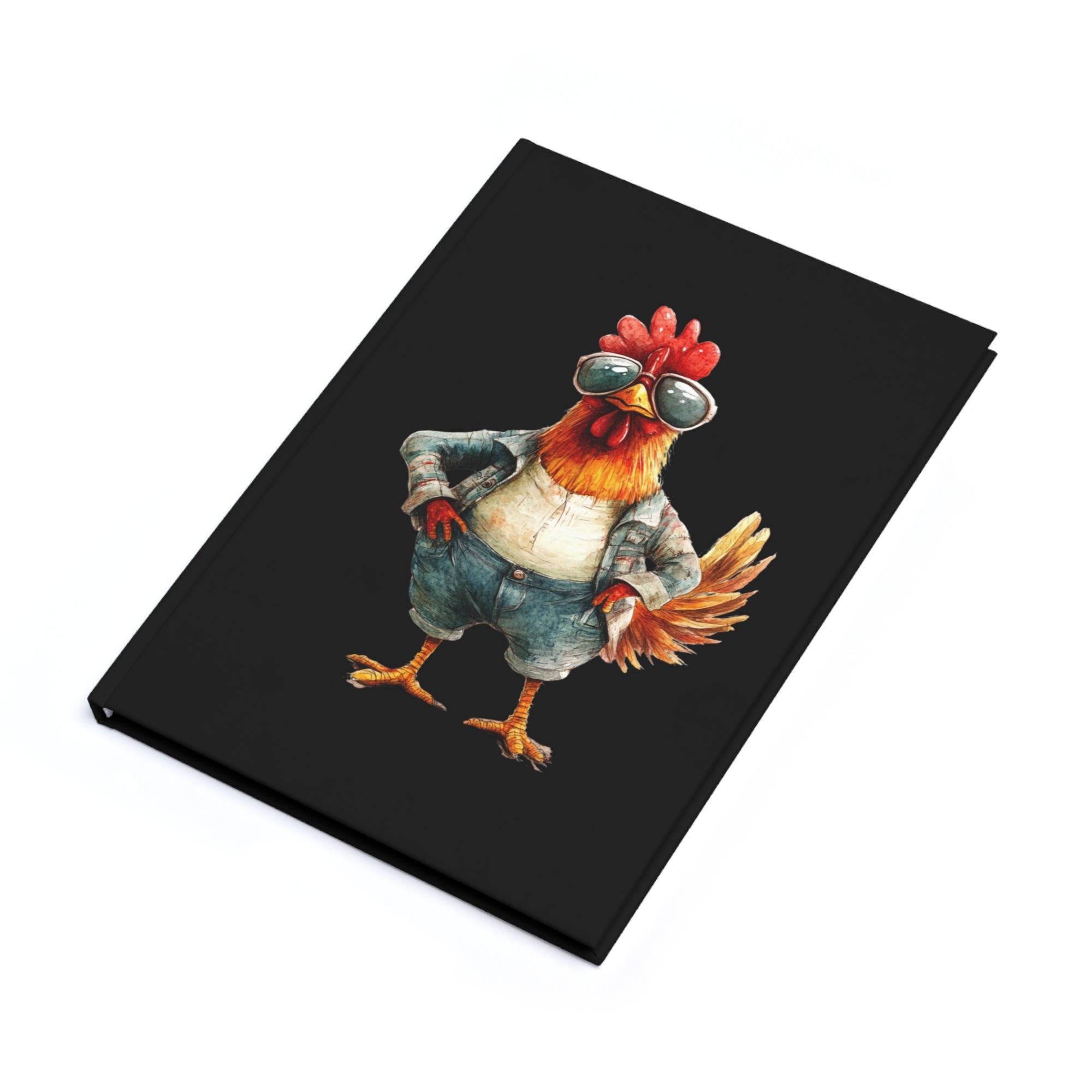 Cool Rooster Hardcover Journal | Funny Notebook for Writers, Sketching, Journaling, Gifts for Farmers, Unique Desk Accessories