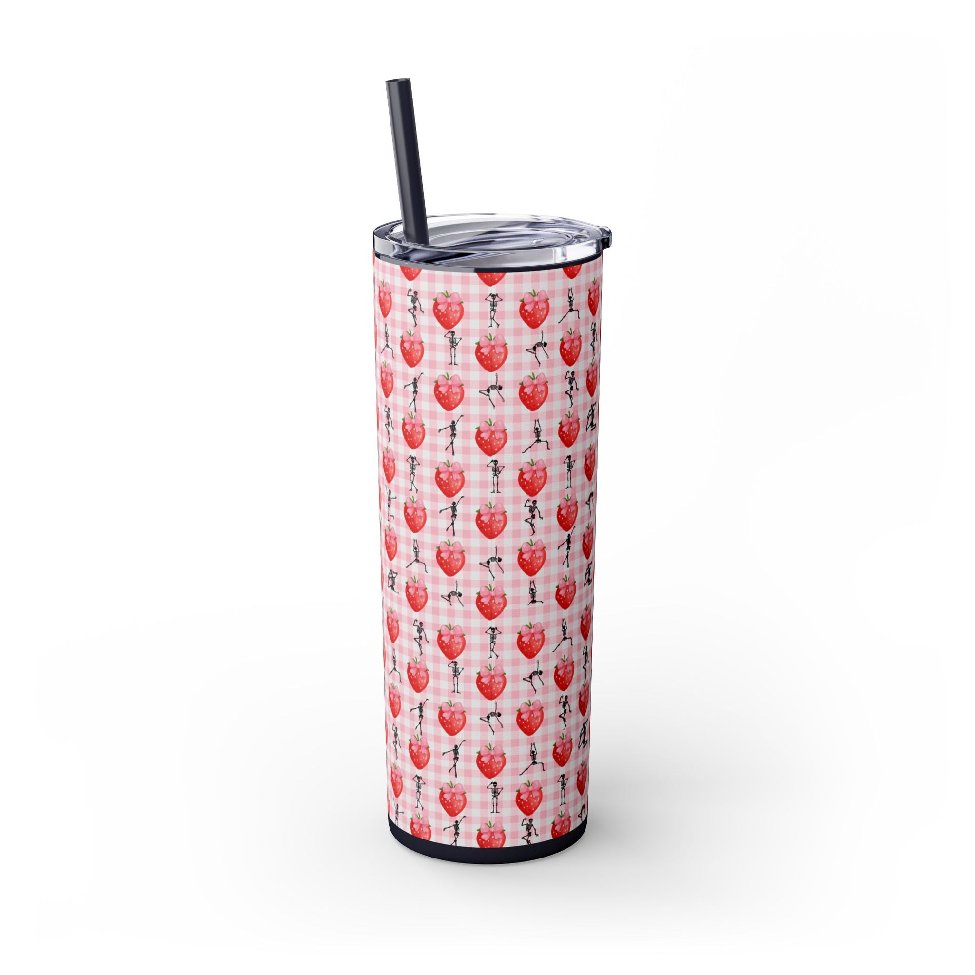 Charming Holiday Skinny Tumbler with Straw, 20oz - Perfect Gift for Parties, Home Use, Outdoor Events, Summer Picnics, or Seasonal [...]