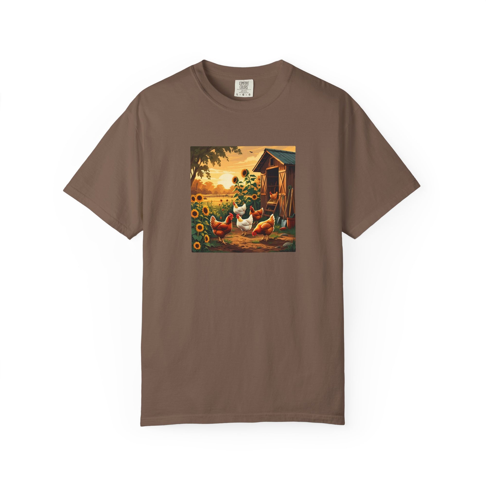Farmhouse Inspired T-Shirt, Vintage Chicken Art Tee, Animal Lover Gift, Country Home Decor, Garden Party Apparel, Summer Casual Wear