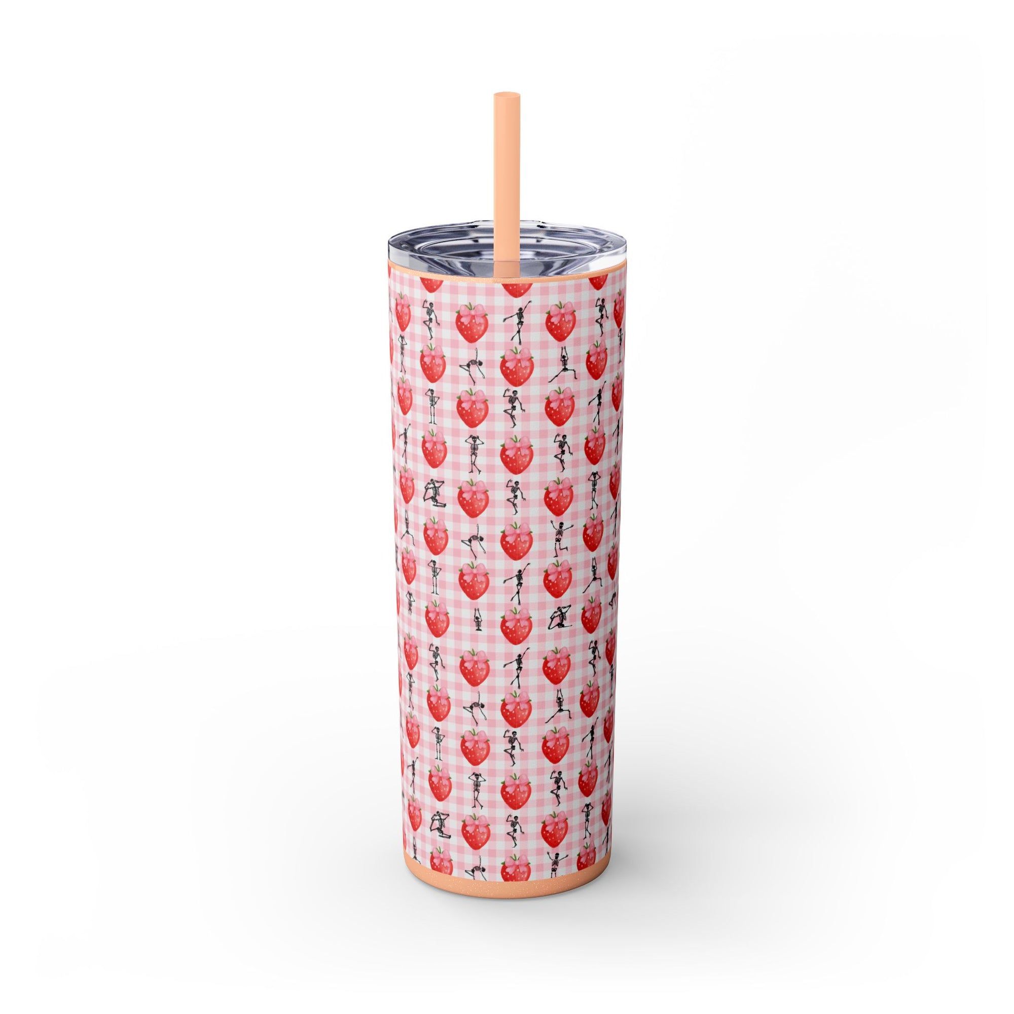 Charming Holiday Skinny Tumbler with Straw, 20oz - Perfect Gift for Parties, Home Use, Outdoor Events, Summer Picnics, or Seasonal [...]