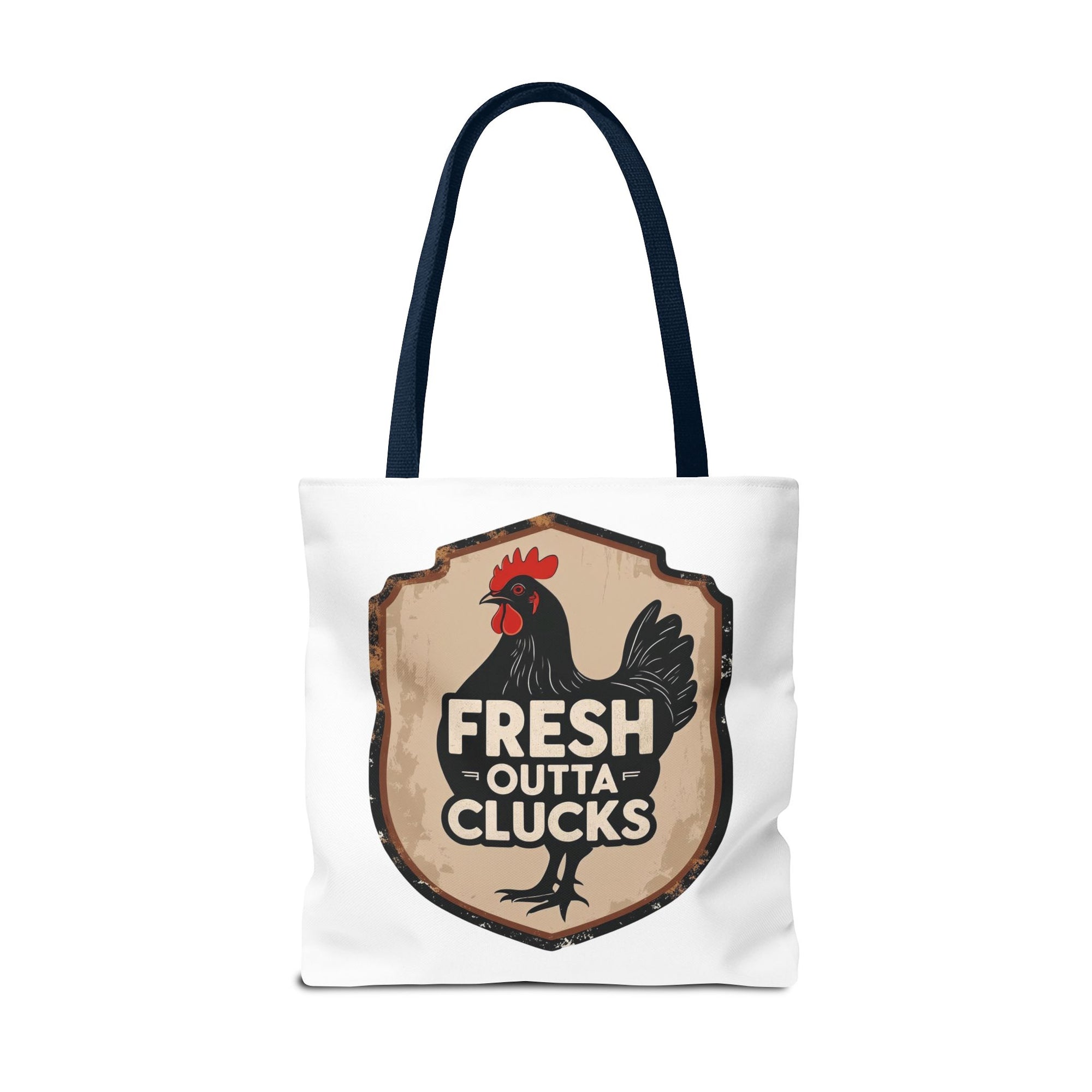 Fresh Outta Clucks Chicken Tote Bag – Funny Farmhouse Market Bag – Gift for Chicken Moms