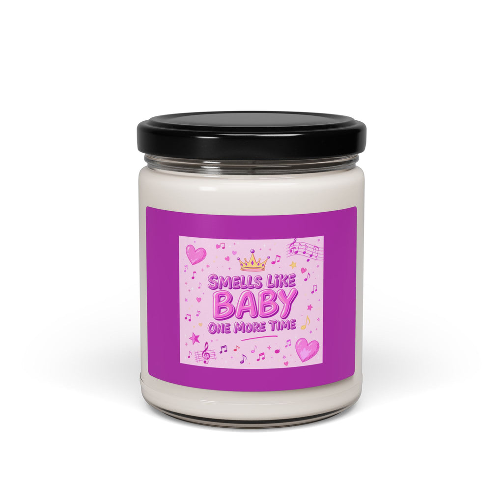 Smells Like Baby One More Time Soy Candle | 90s Nostalgia Gift | Britney Spears Inspired Candle | Retro Funny Candle for Music Lovers