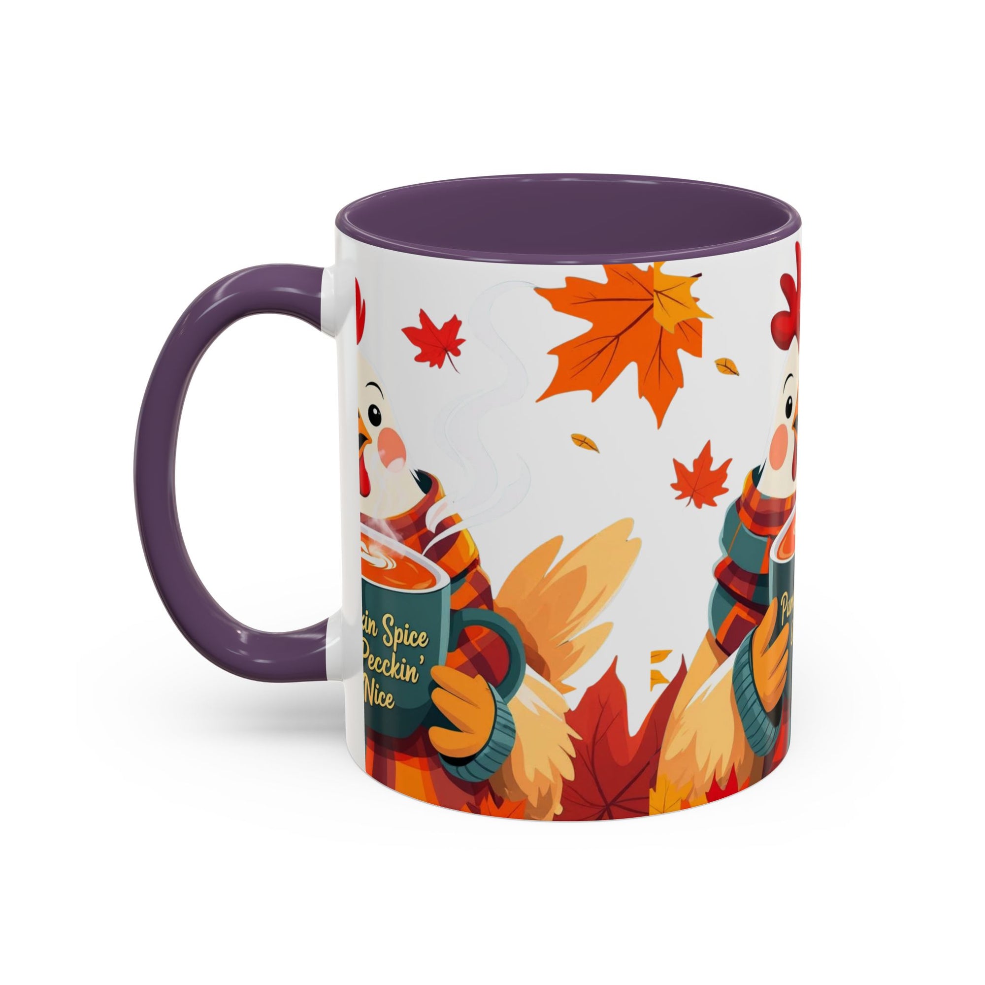 Pumpkin Spice & Peckin’ Nice Mug – Funny Chicken Coffee Cup – Fall Farmhouse Gift for Chicken Lovers Autumn Chicken Coffee Mug, Cute Fall Cup, Pumpkin Spice, Thanksgiving Gift, Farmhouse Decor, Cozy Vibes