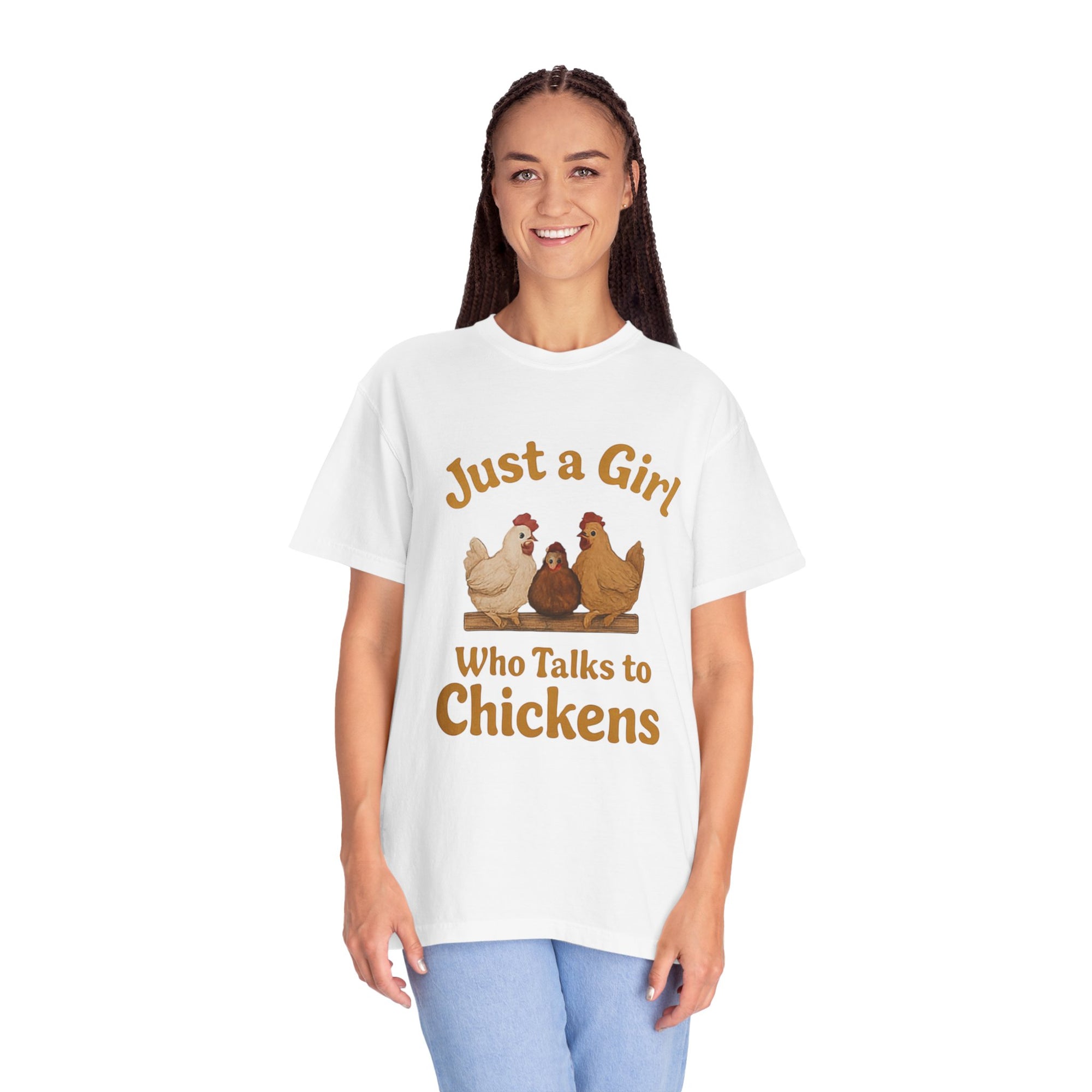 Just a Girl Who Talks to Chickens T-shirt | Fun Farm Tee, Gift for Chicken Lovers, Unisex Casual Wear, Quirky Animal Apparel, Country [...]