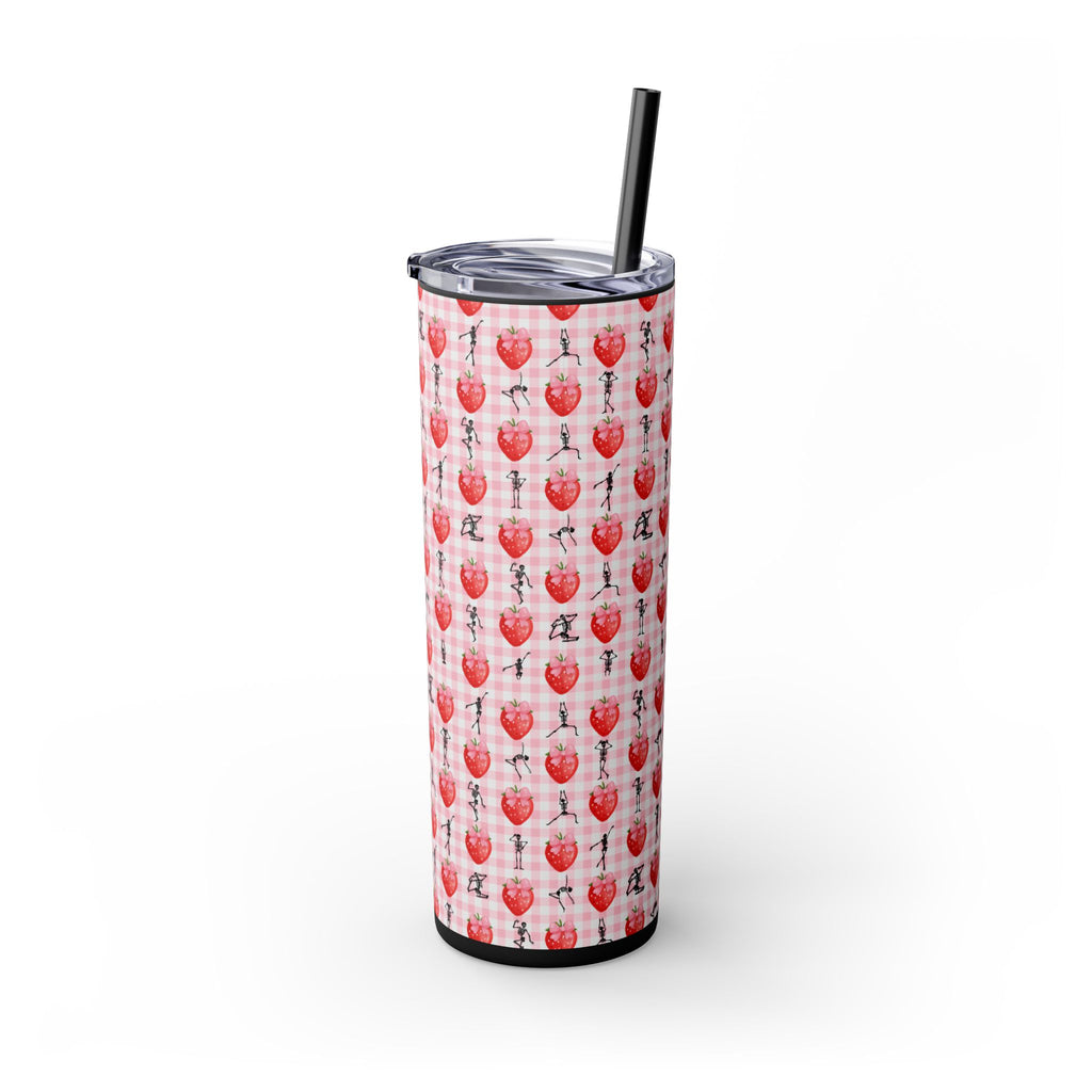 Charming Holiday Skinny Tumbler with Straw, 20oz - Perfect Gift for Parties, Home Use, Outdoor Events, Summer Picnics, or Seasonal [...]