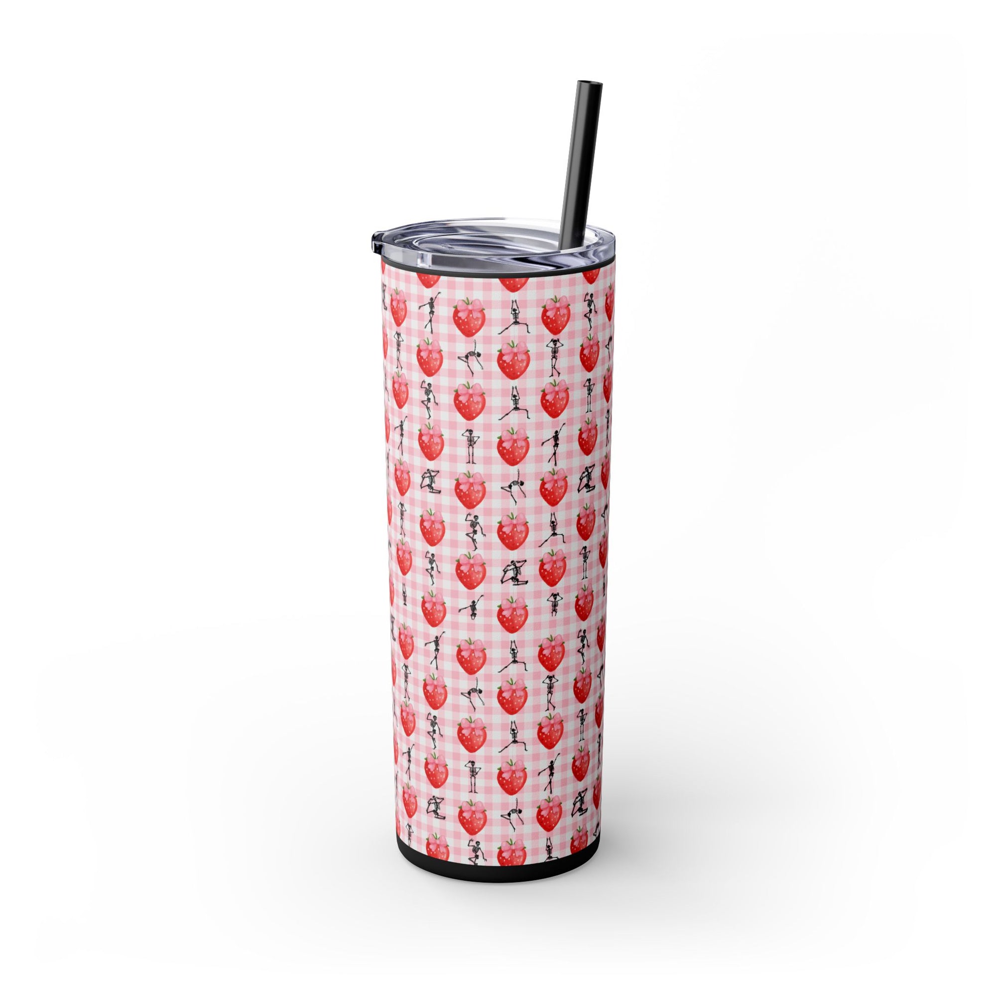 Charming Holiday Skinny Tumbler with Straw, 20oz - Perfect Gift for Parties, Home Use, Outdoor Events, Summer Picnics, or Seasonal [...]