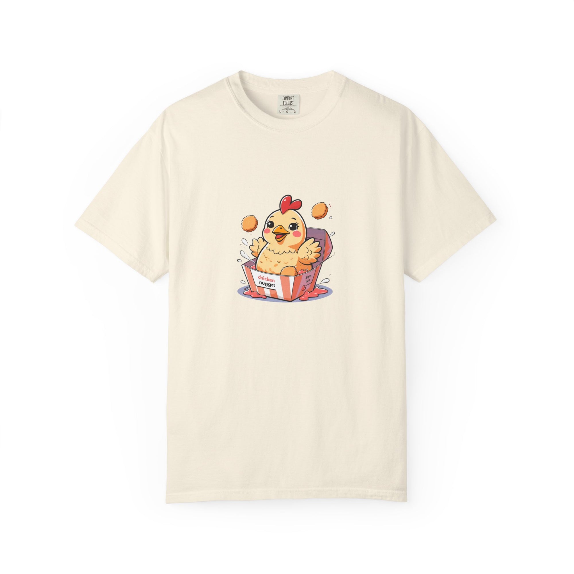 Cute Chicken Nugget Graphic T-Shirt, Fun Tee for Animal Lovers, Perfect Gift for Birthdays, Family Gatherings, and Chicken Lovers
