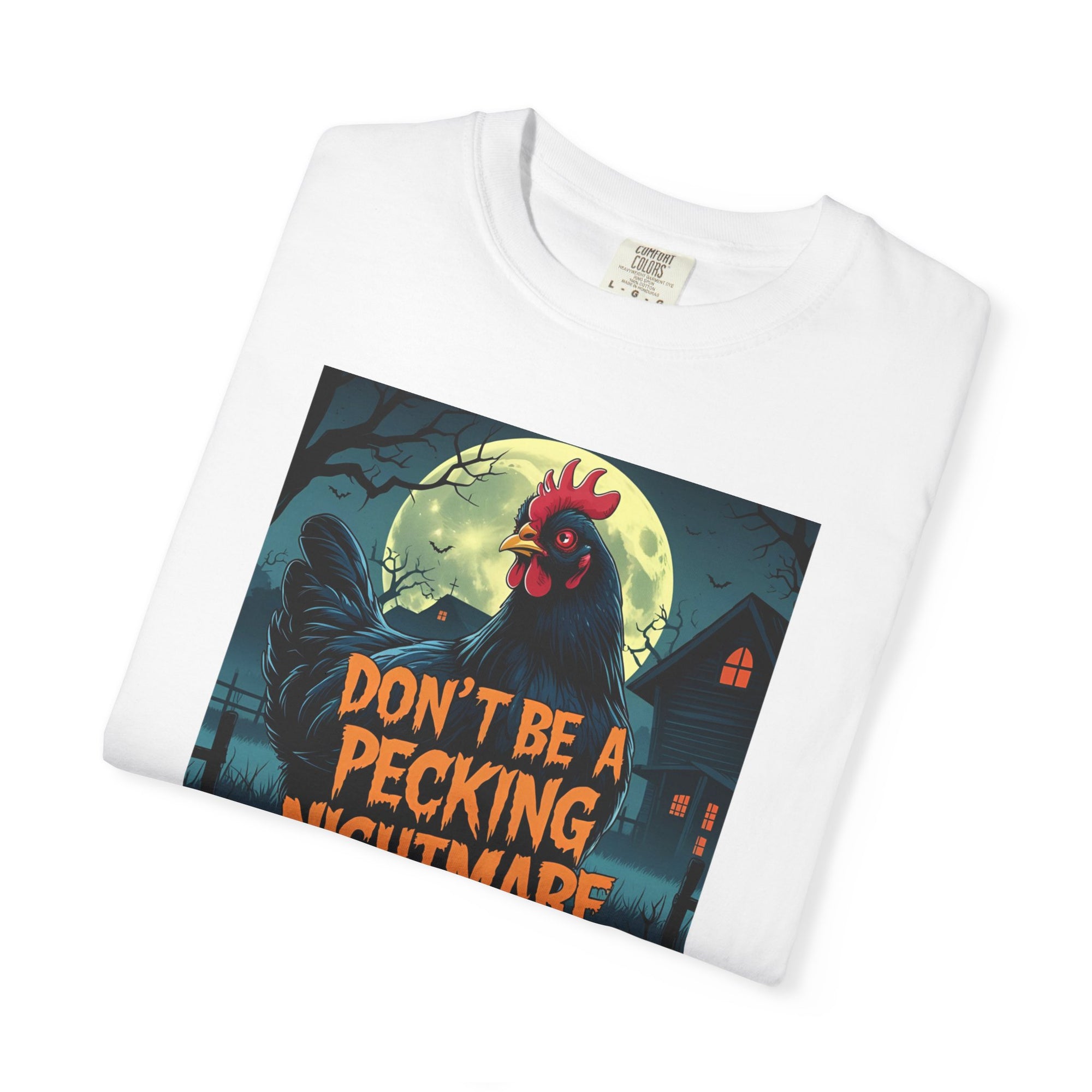 Don't Be a Pecking Nightmare T-shirt, Funny Halloween Shirt, Unisex Tee, Unique Gift, Seasonal Apparel, Spooky Vibe, Casual Wear