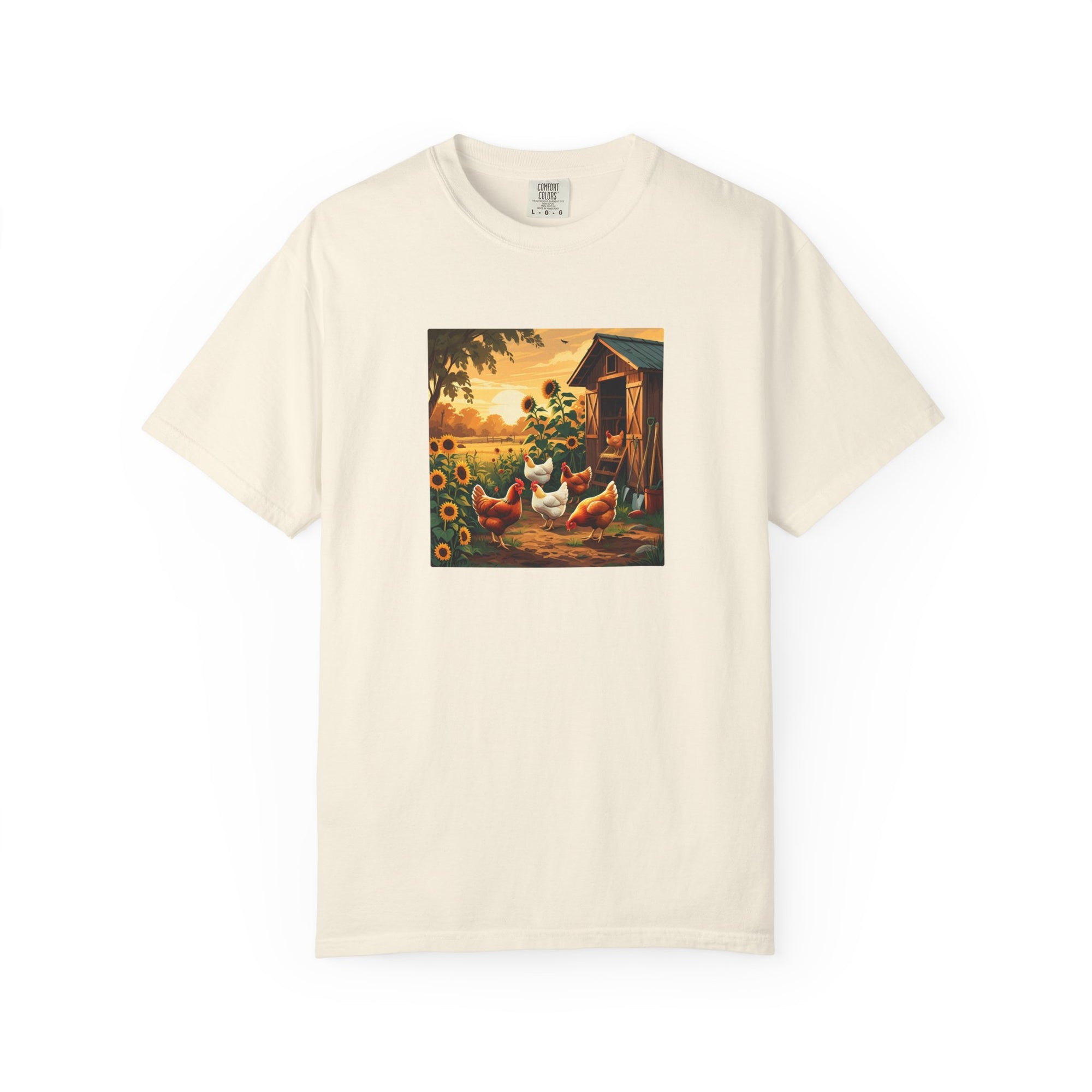 Farmhouse Inspired T-Shirt, Vintage Chicken Art Tee, Animal Lover Gift, Country Home Decor, Garden Party Apparel, Summer Casual Wear
