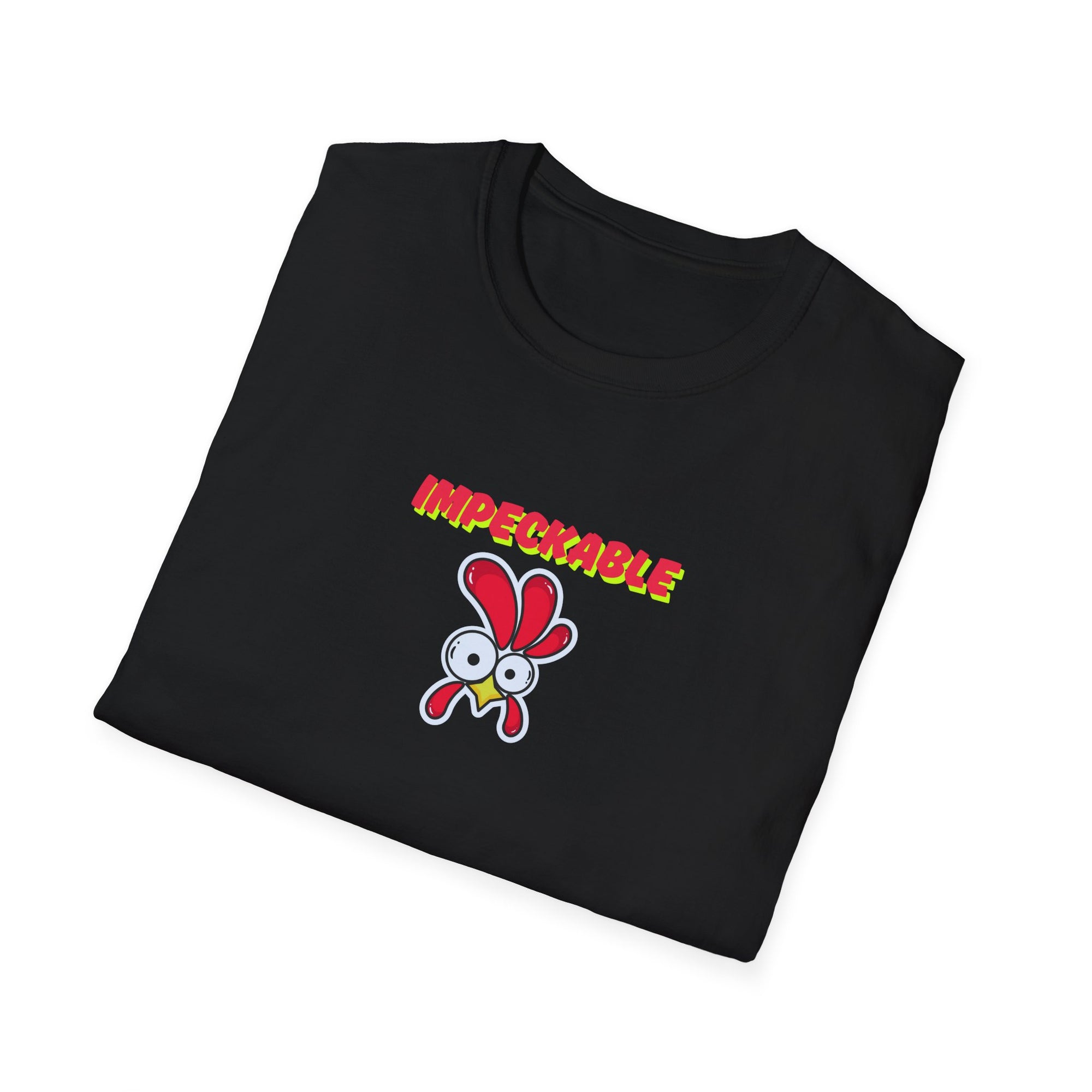 Impekcable Chicken Themed Unisex Softstyle T-Shirt