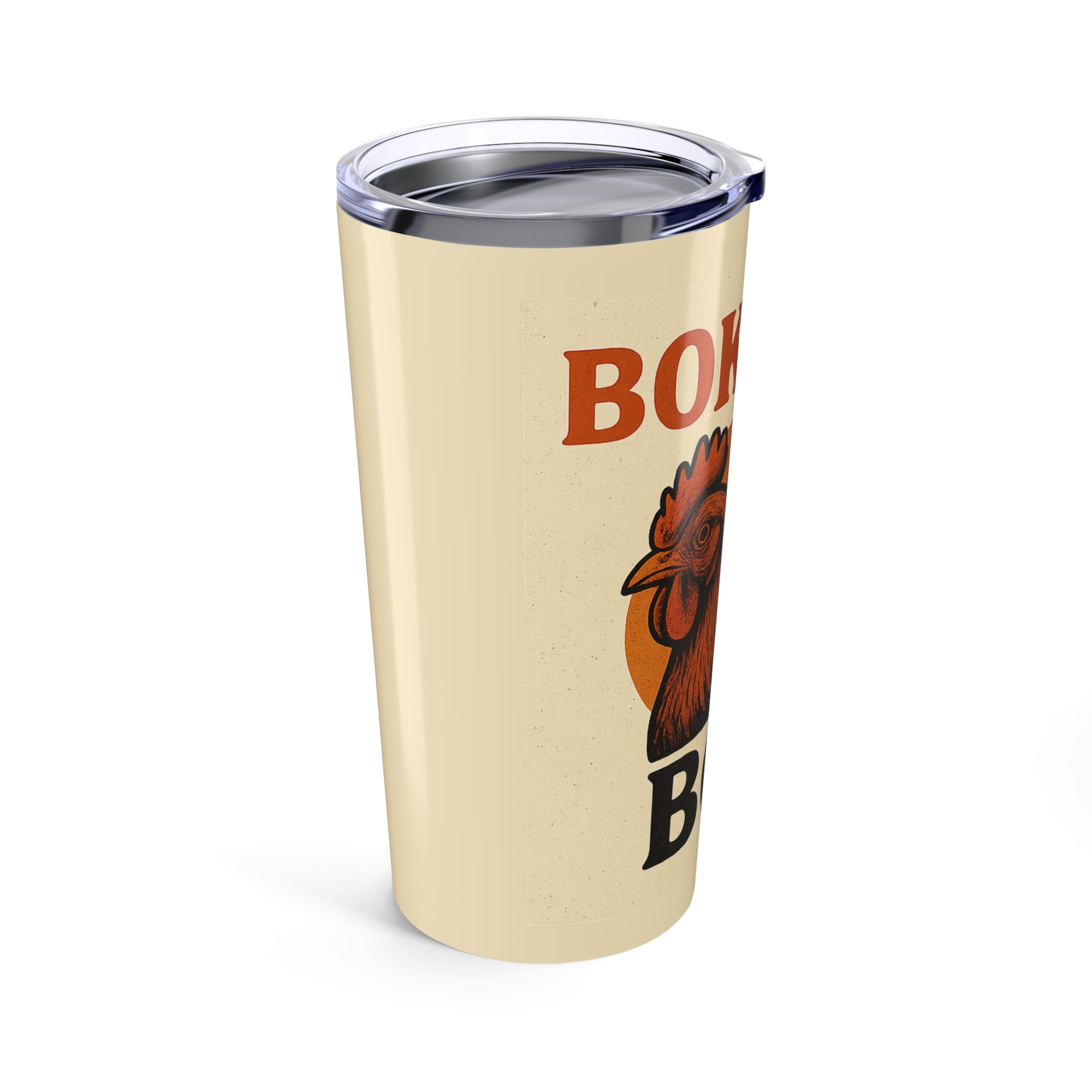 Funny Halloween Tumbler 20oz – Bok Bok Boo Chicken Cup for Fall, Spooky Gift for Her, Farmhouse Coffee Mug, Ghost Poultry Drinkware