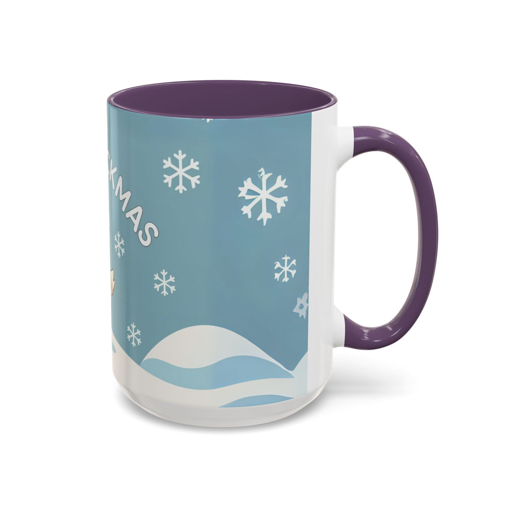 Merry Chickmas Christmas Chicken Accent Coffee Mug - Cute Holiday Gift, Festive Drinkware, Winter Celebration, Merry Chickmas, Funny Holiday Gift for Chicken Moms