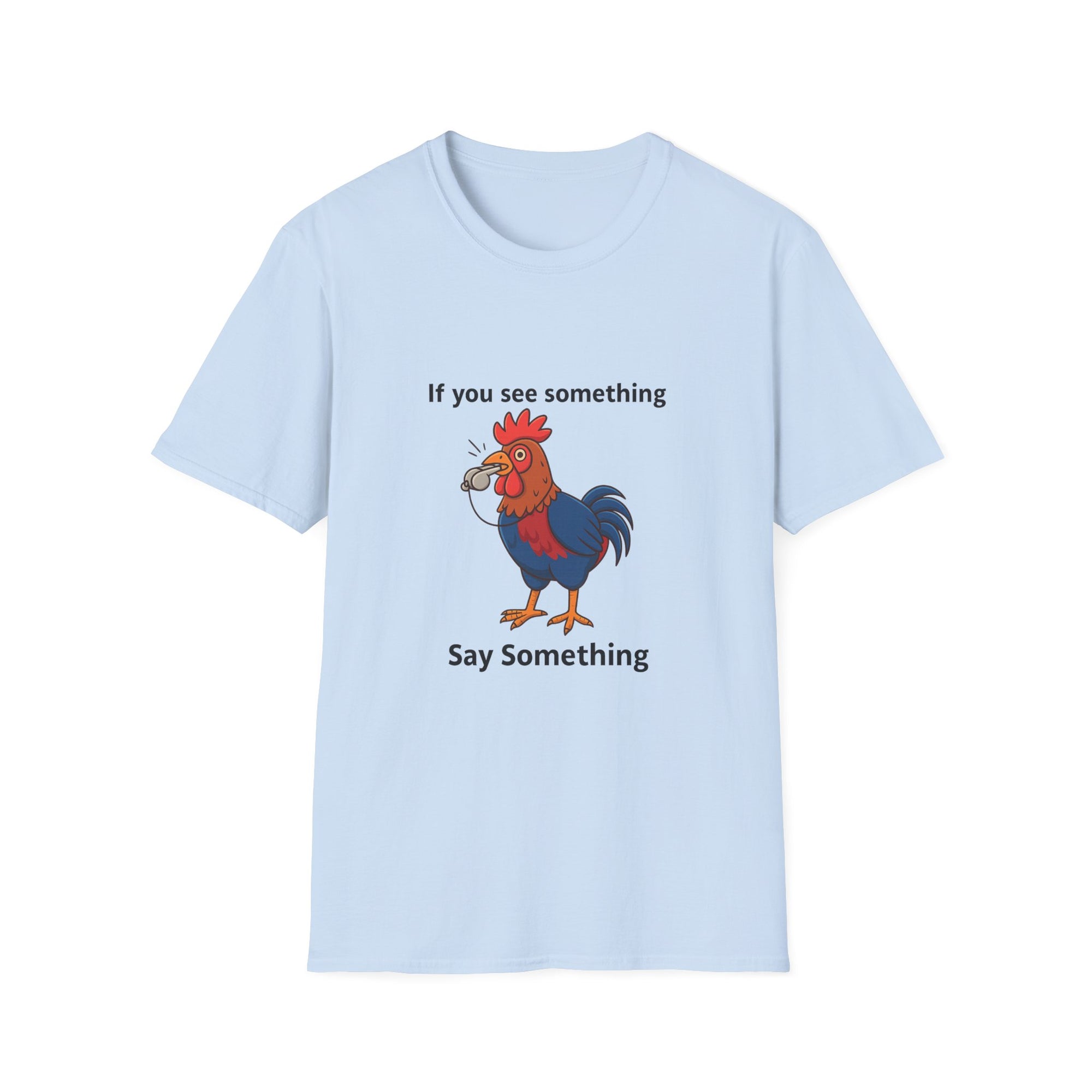 Funny Whistleblower Chicken Shirt – Farm Animal Humor Tee, Gift for Chicken Lovers, Backyard Farm Life