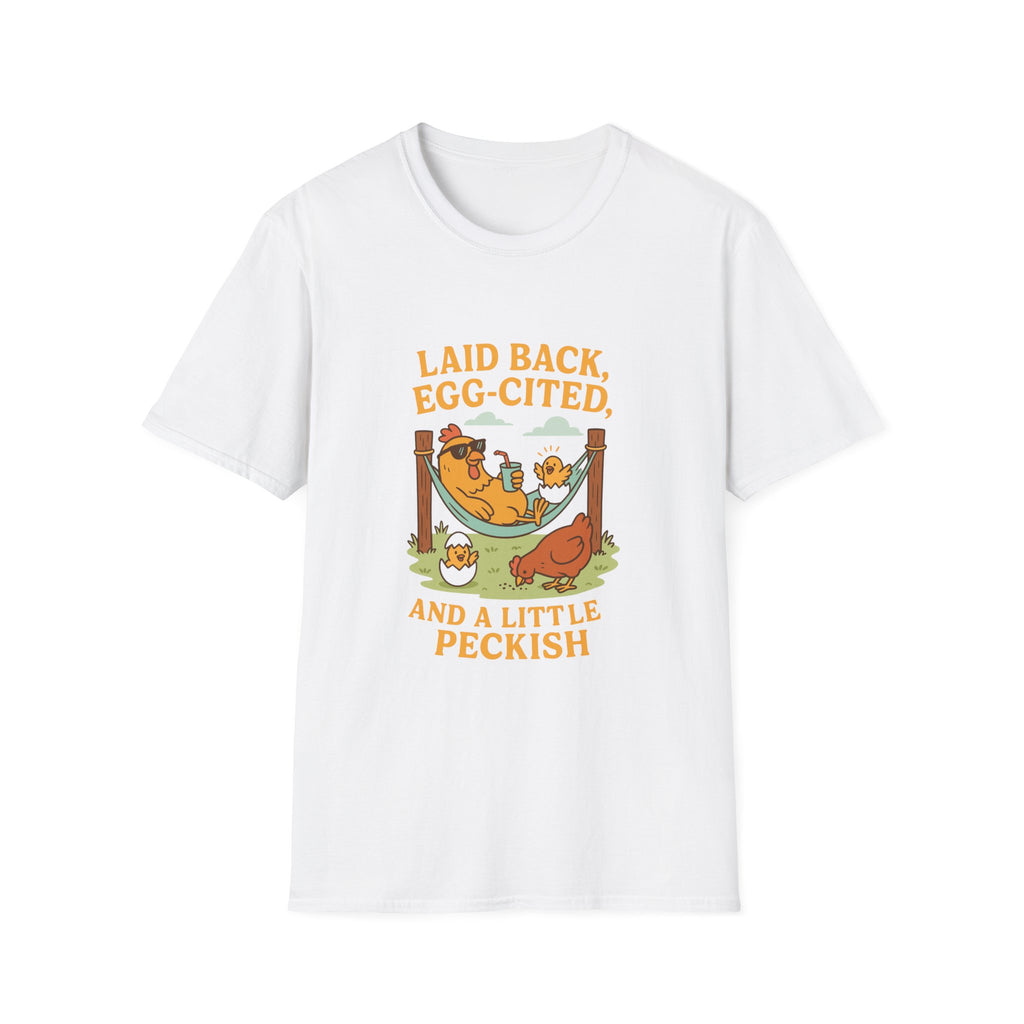 Laid Back Egg-Cited Unisex Softstyle T-Shirt