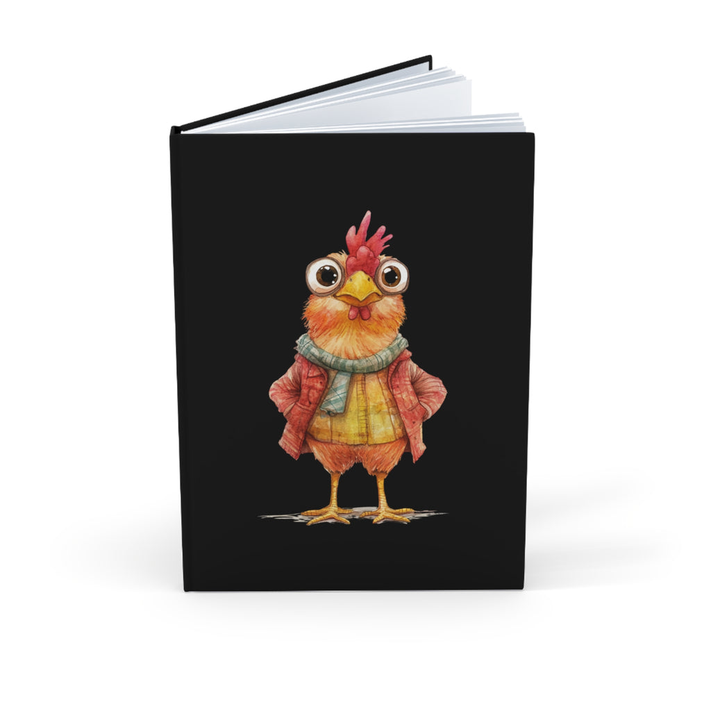 Charming Chicken Hardcover Journal - Cute, Whimsical Notebook for Artists, Students, and Gift Giving