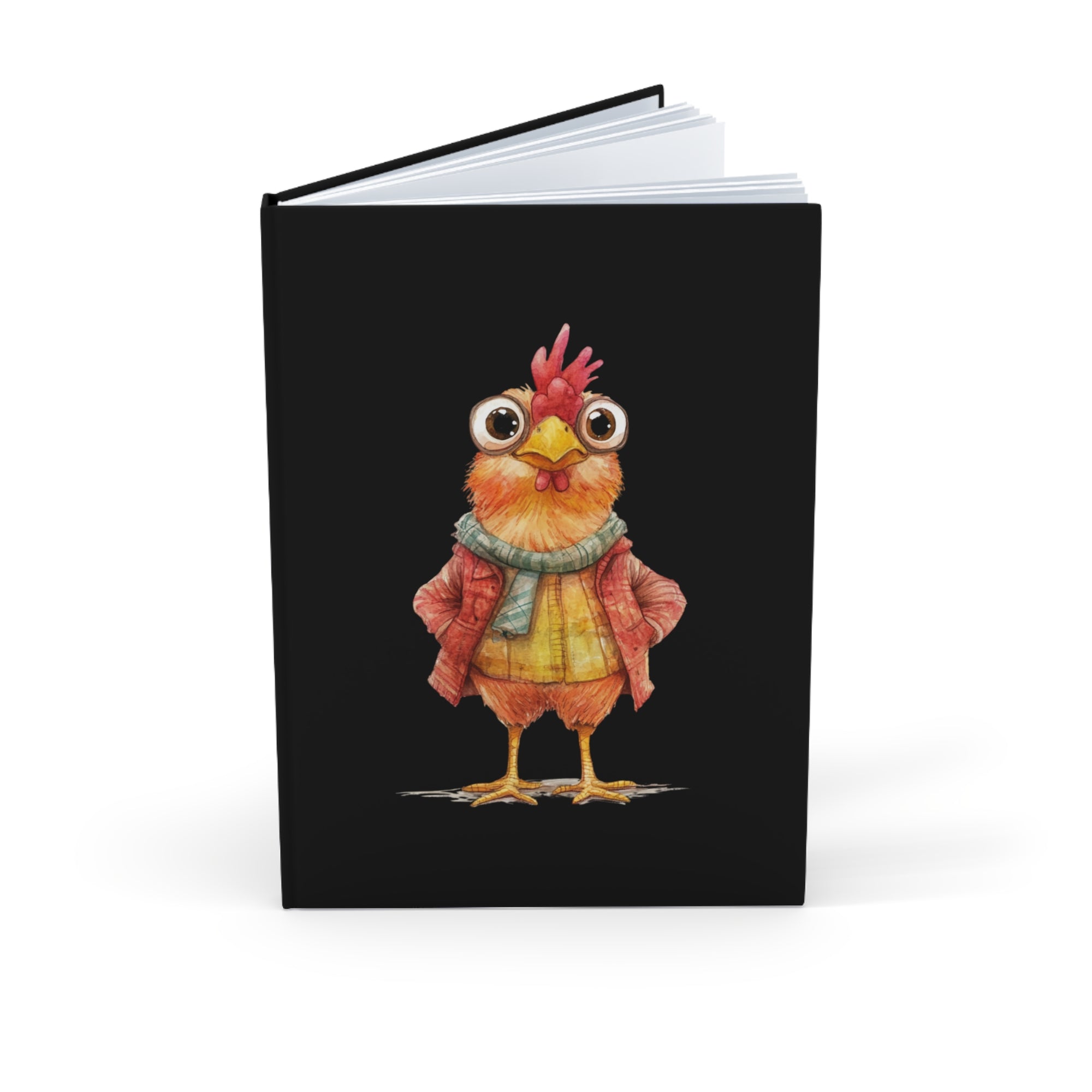 Charming Chicken Hardcover Journal - Cute, Whimsical Notebook for Artists, Students, and Gift Giving
