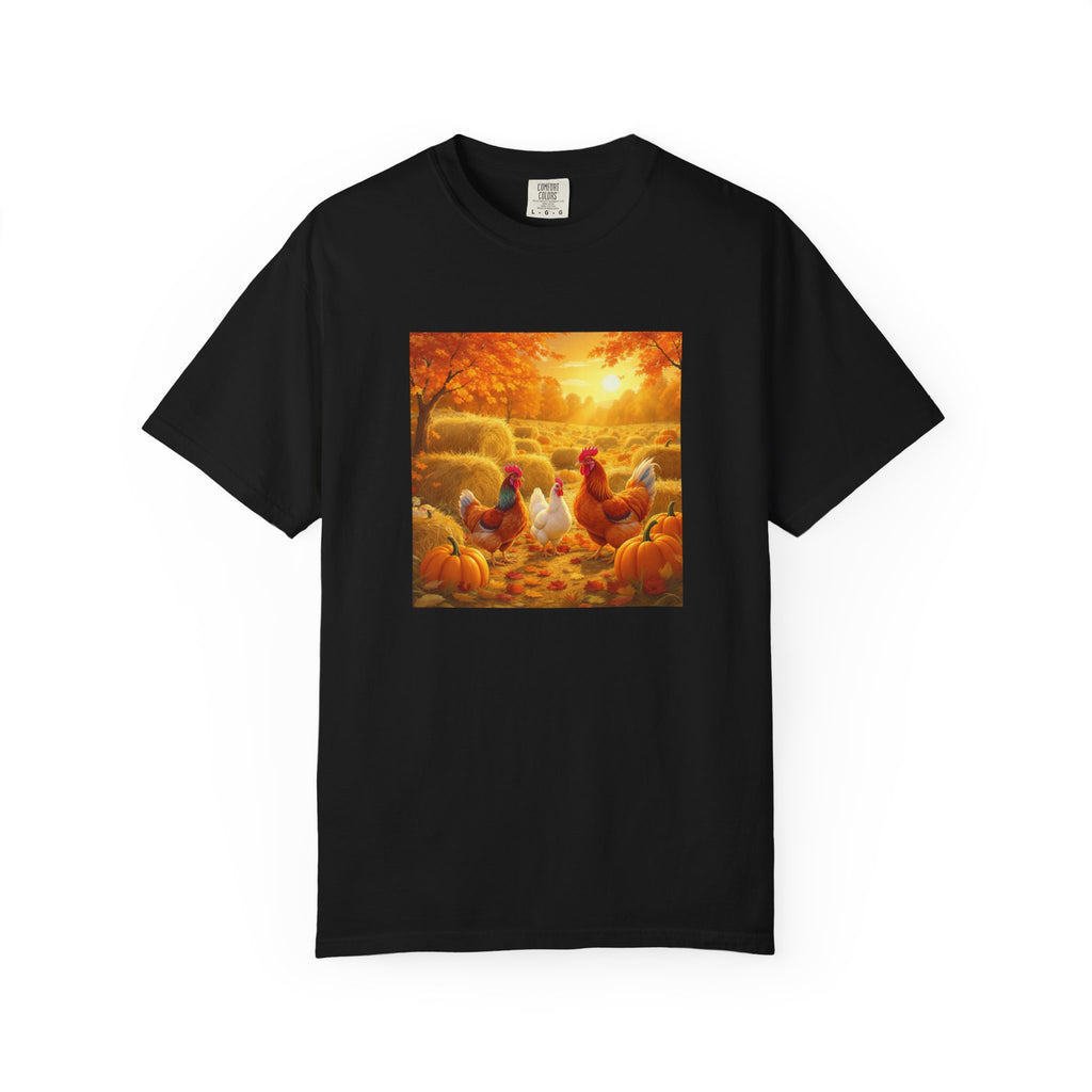 Autumn Coop Crew Autumn Harvest Unisex T-Shirt, Fall Tee, Pumpkin Patch Shirt, Thanksgiving Gift, Casual Wear