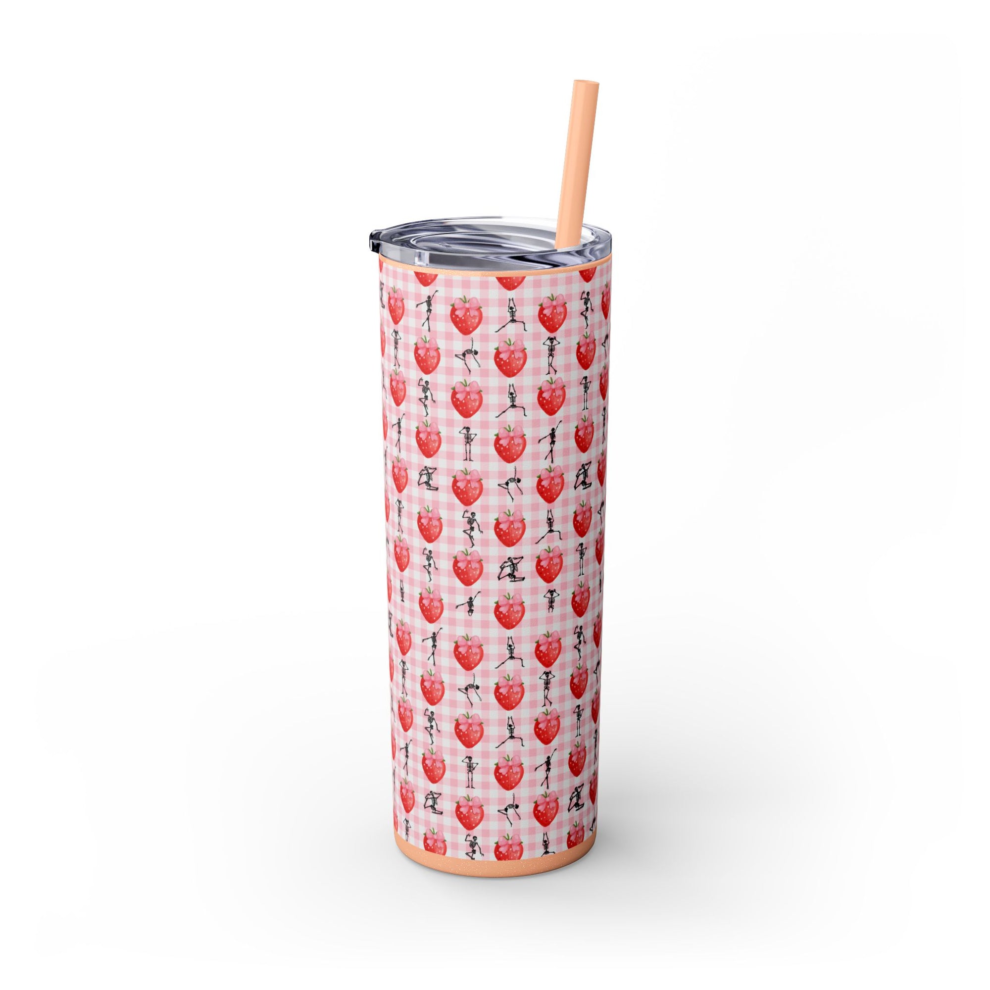 Charming Holiday Skinny Tumbler with Straw, 20oz - Perfect Gift for Parties, Home Use, Outdoor Events, Summer Picnics, or Seasonal [...]