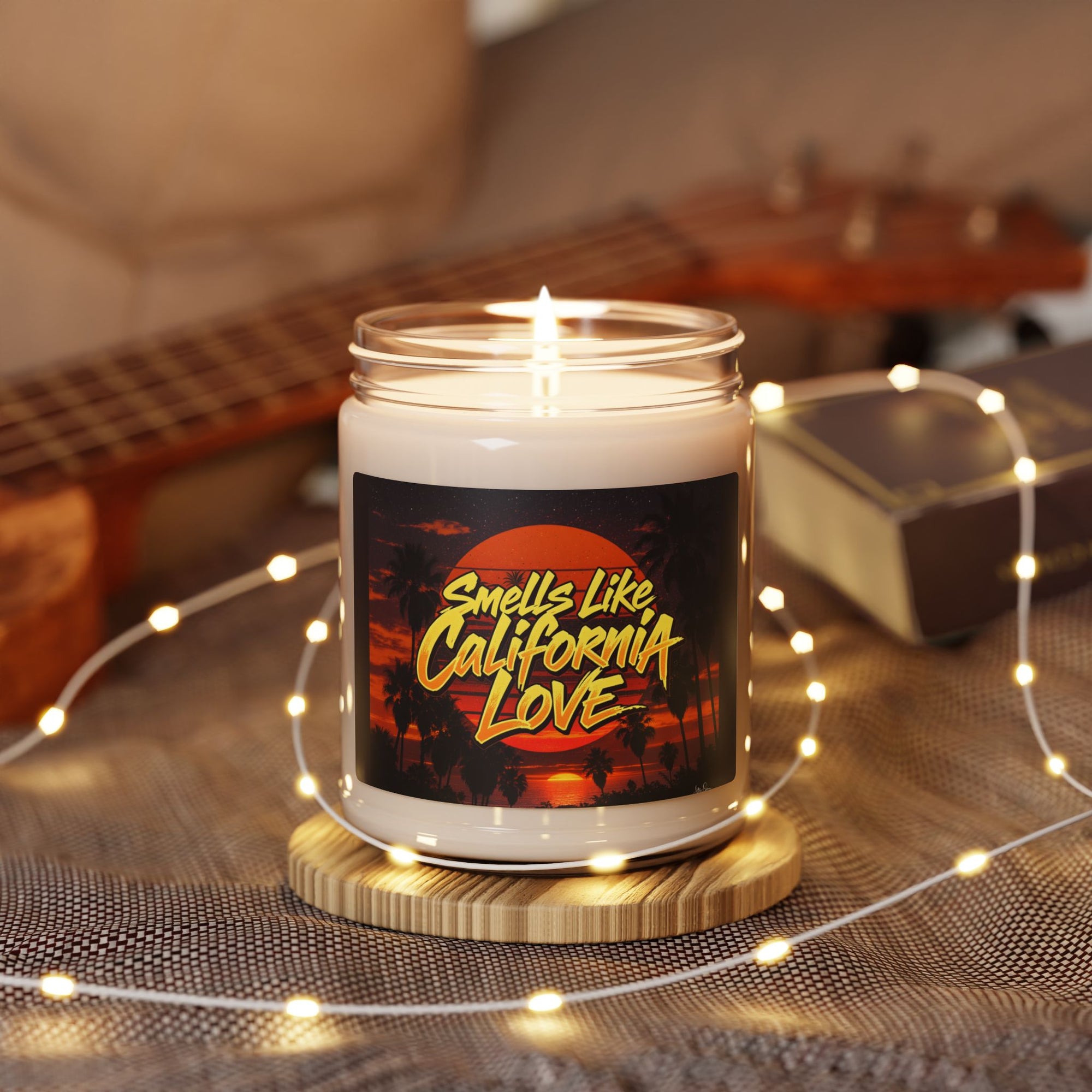 California Love Scented Soy Candle, Aromatic Gift for Home Decor, Relaxation, Beach Vibes, Eco-Friendly, Seasonal Gifts