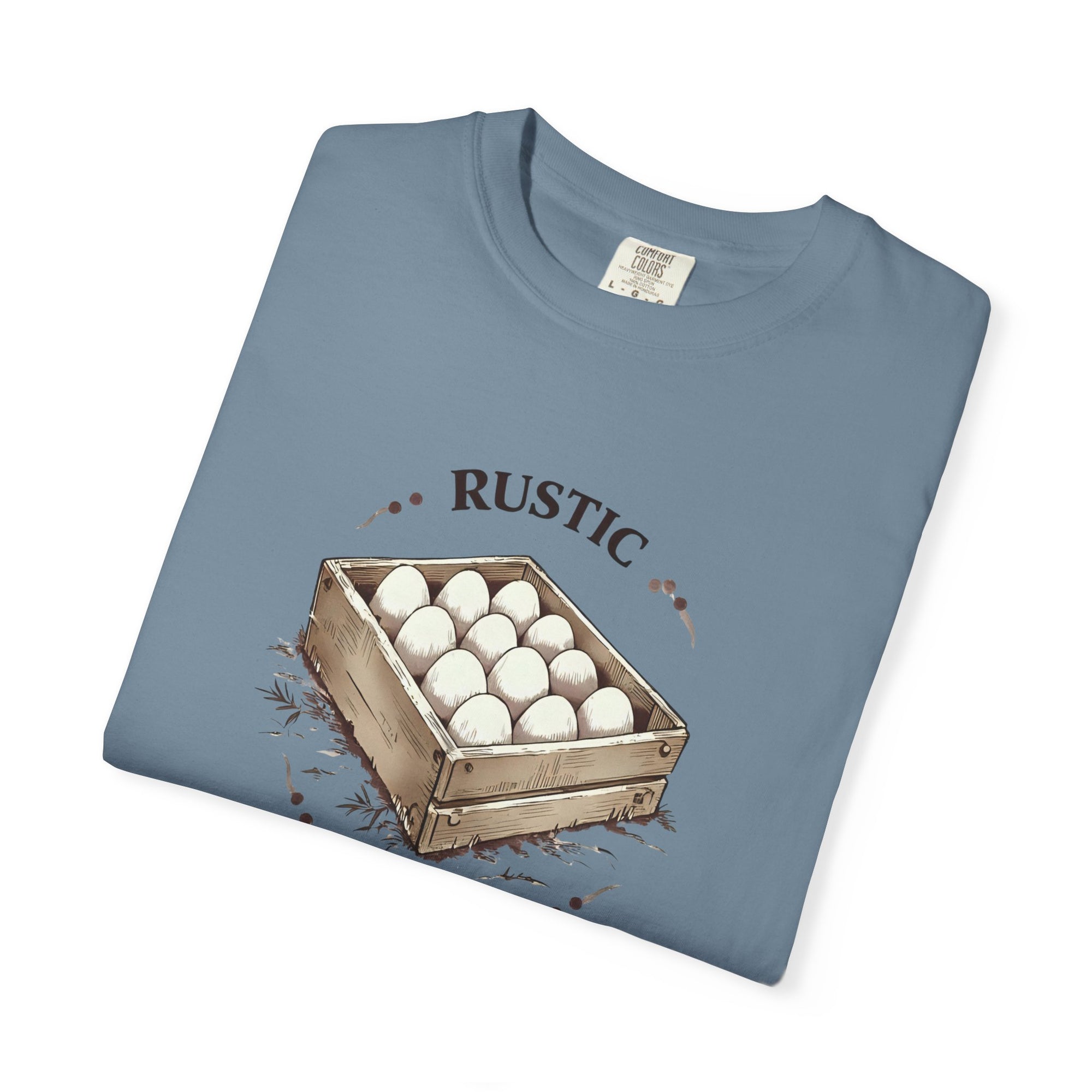 Rustic Egg Co. Vintage T-Shirt, Farmhouse Style Tee, Unisex Graphic Shirt, Egg Lover Gift, Casual Everyday Wear
