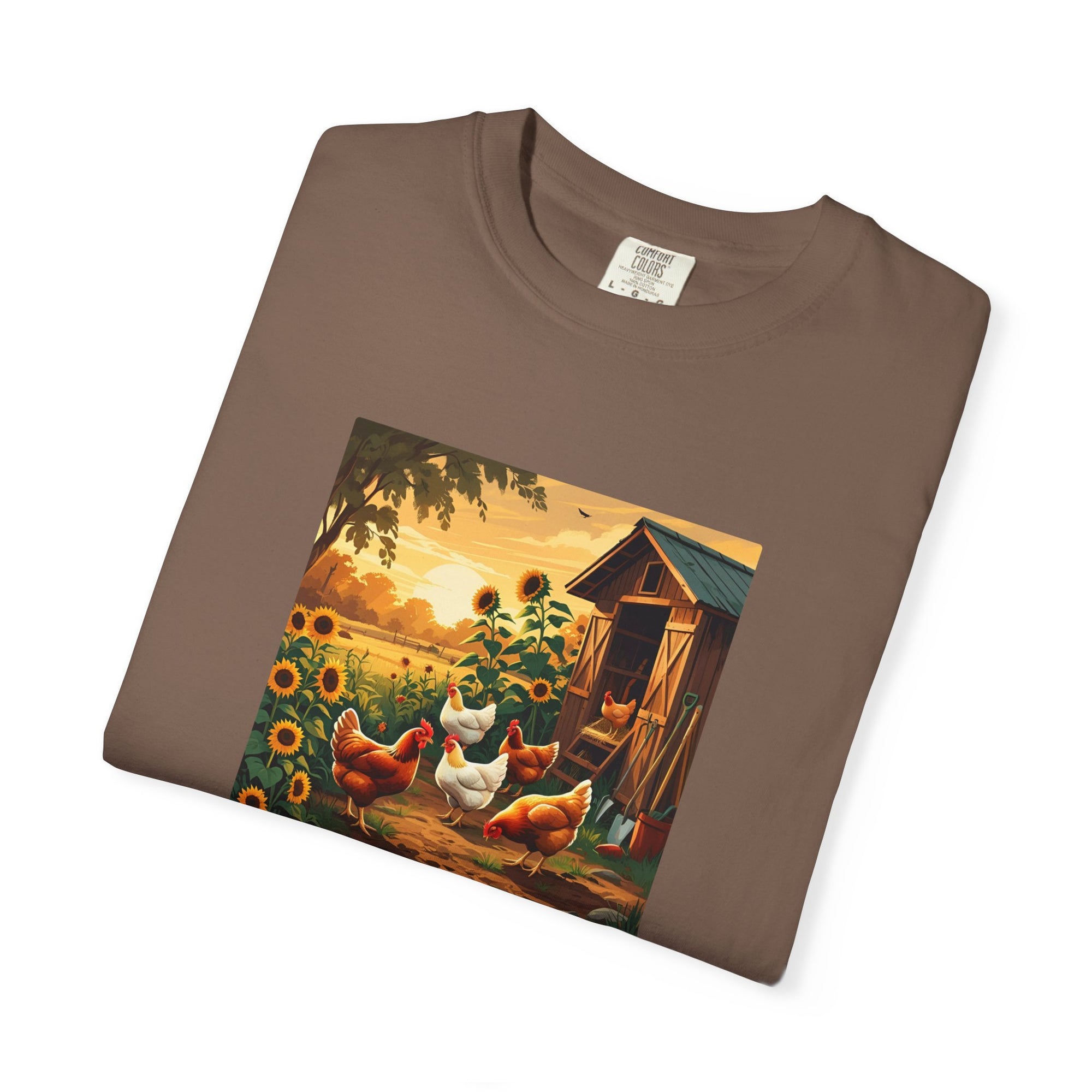 Farmhouse Inspired T-Shirt, Vintage Chicken Art Tee, Animal Lover Gift, Country Home Decor, Garden Party Apparel, Summer Casual Wear