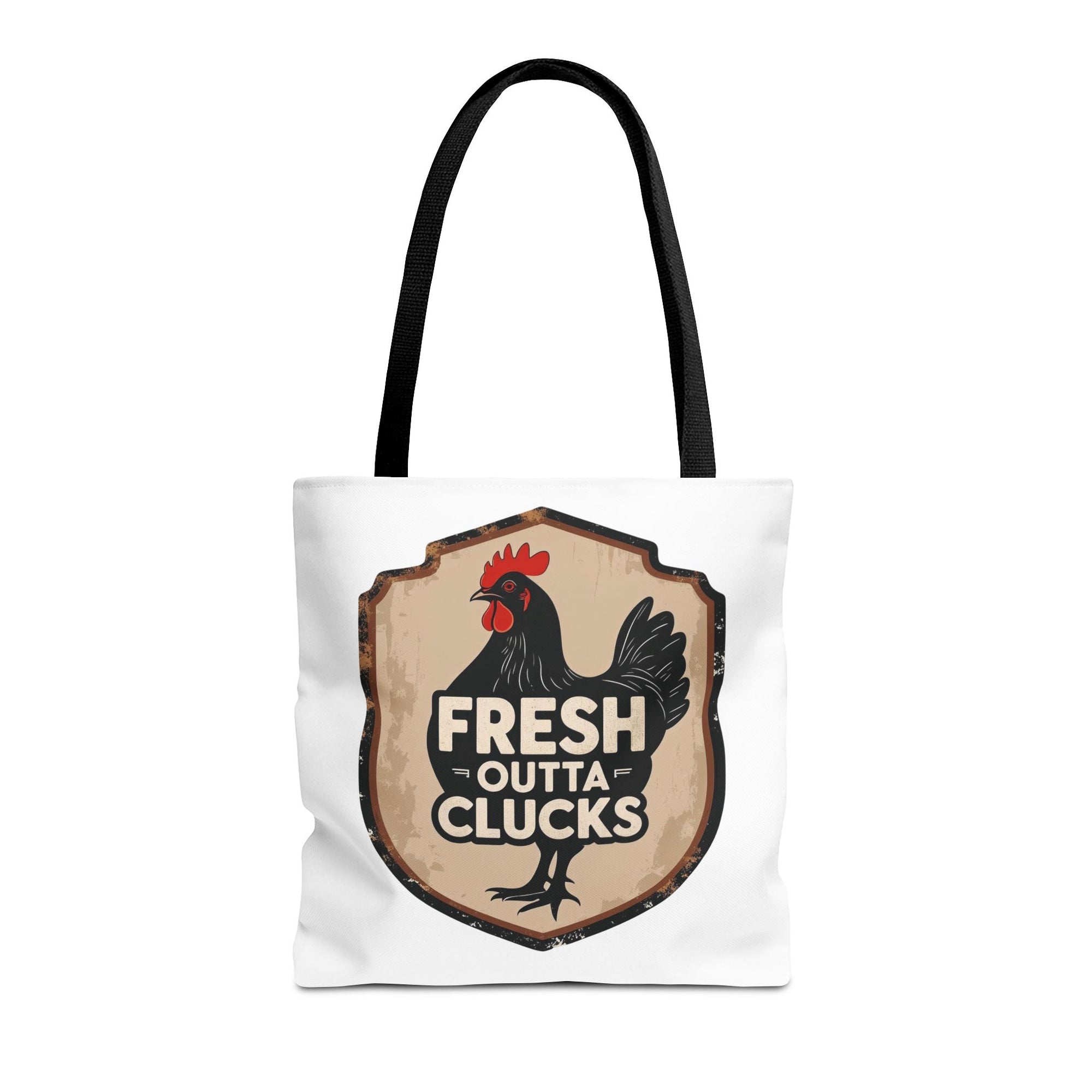 Fresh Outta Clucks Chicken Tote Bag – Funny Farmhouse Market Bag – Gift for Chicken Moms