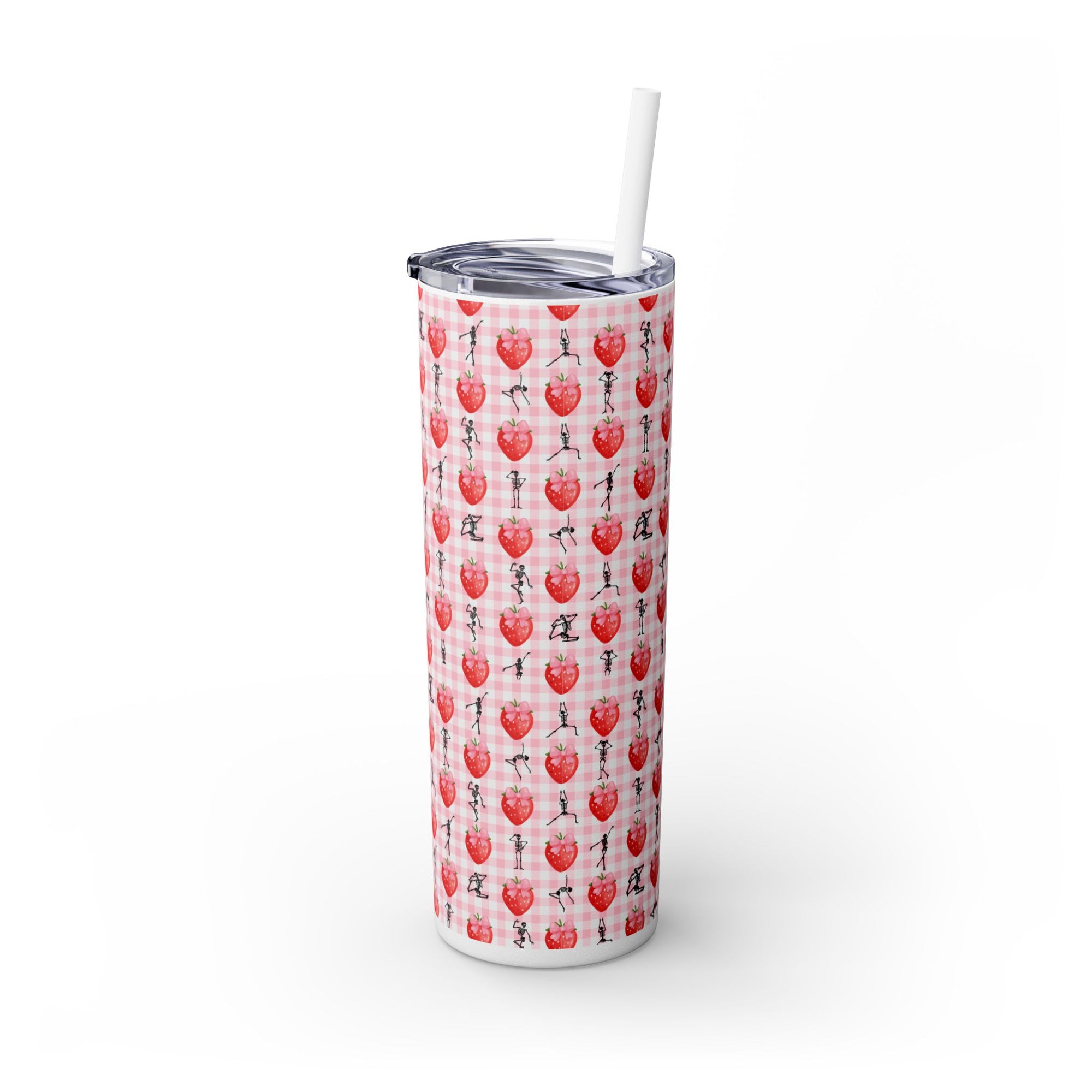 Charming Holiday Skinny Tumbler with Straw, 20oz - Perfect Gift for Parties, Home Use, Outdoor Events, Summer Picnics, or Seasonal [...]