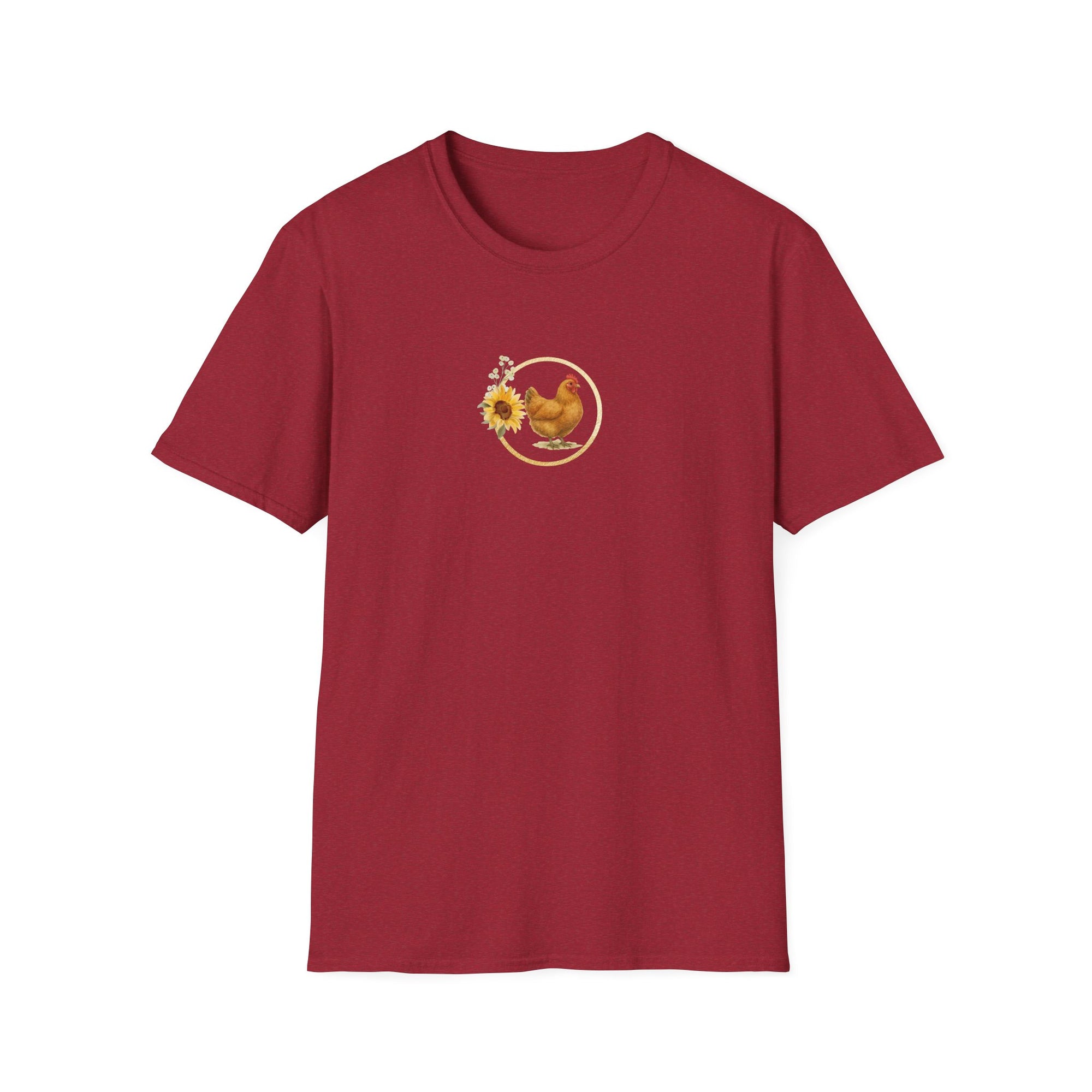 Sunflower Farmhouse Chicken Unisex T-Shirt