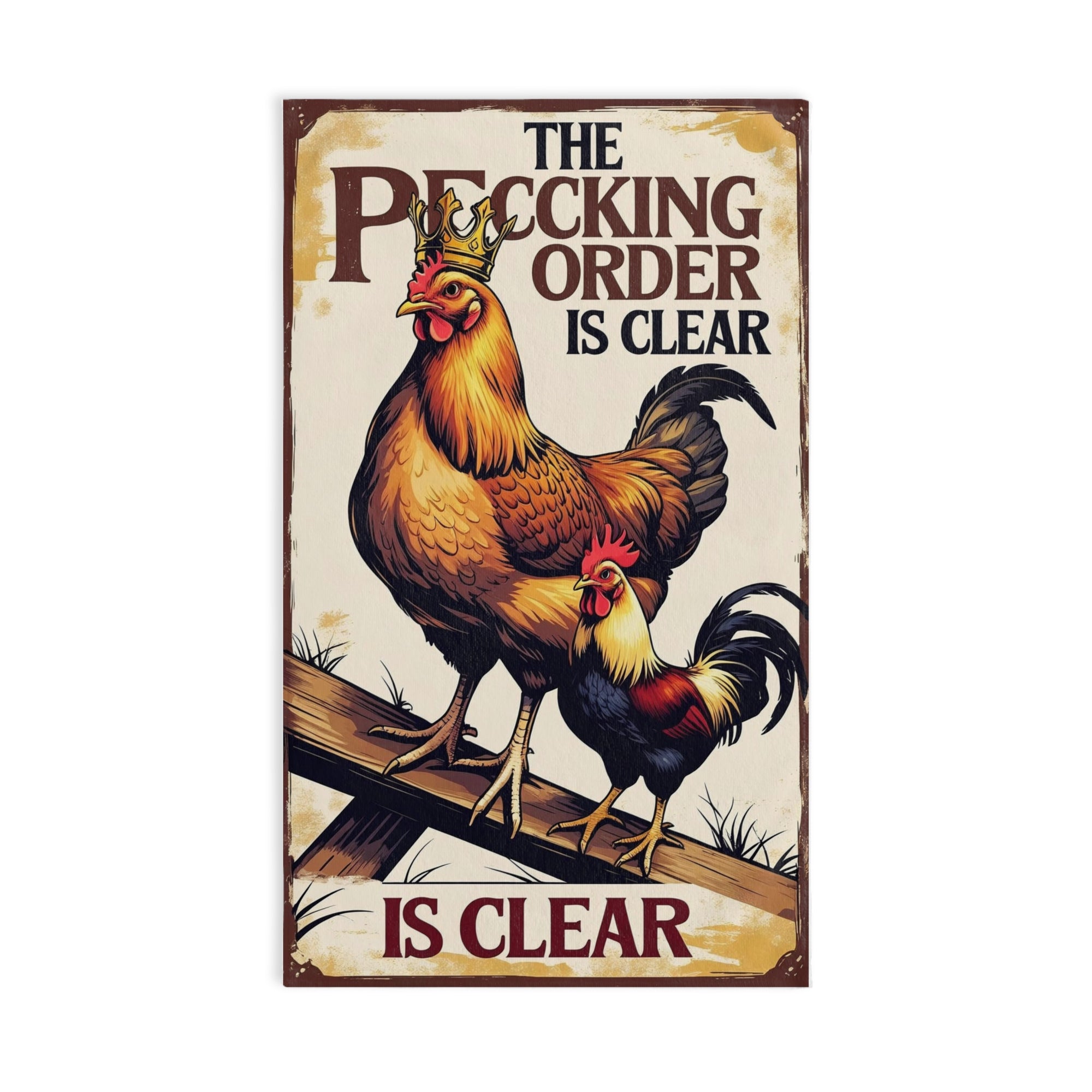 Charming Chicken Hand Towel - Farmhouse Decor, Kitchen Accessory, Gift for Poultry Lovers, Rustic Kitchen Towel, Funny Home Decor