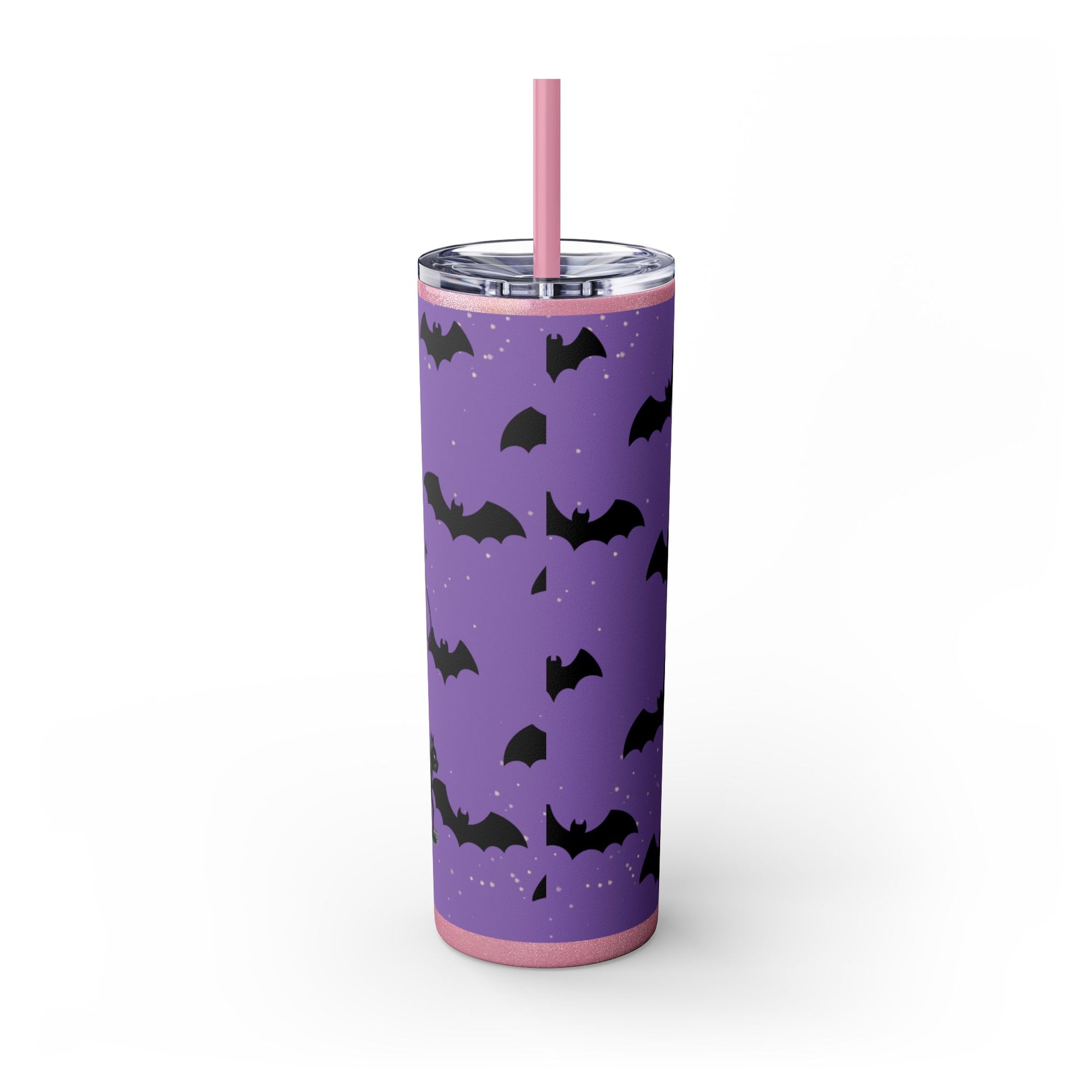 Halloween-Themed Skinny Tumbler with Straw, 20oz | Perfect for Spooky Parties, Trick or Treating, Gifting, or Everyday Use