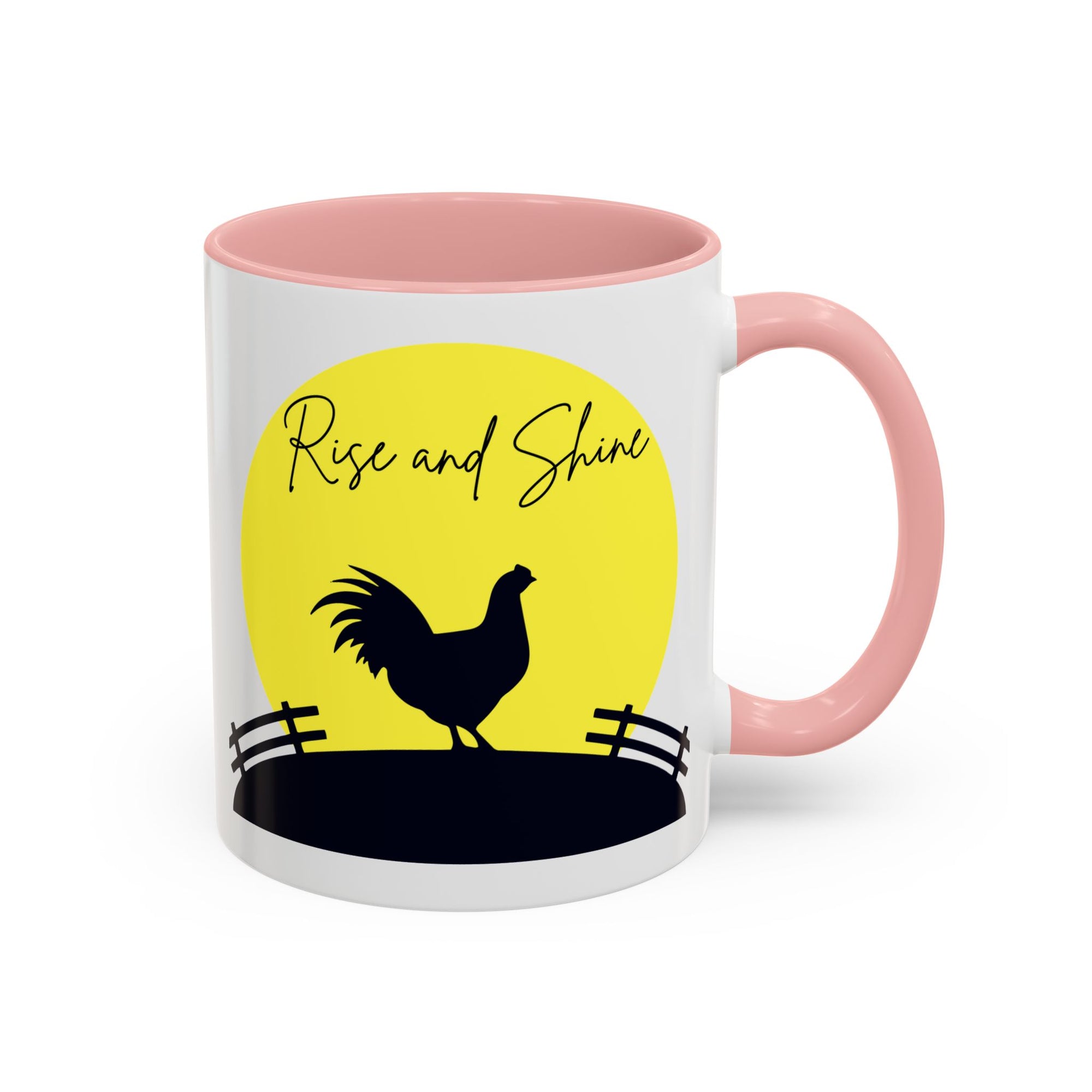 Rise and Shine Rooster Mug – Farmhouse Coffee Cup – Chicken Lover Gift – Country Kitchen Decor – Morning Coffee Tea Mug
