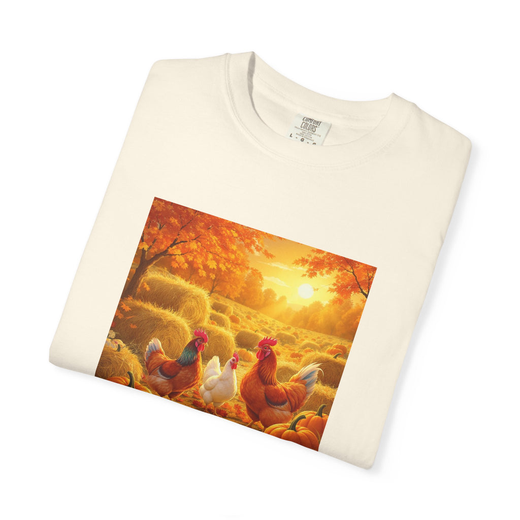 Autumn Coop Crew Autumn Harvest Unisex T-Shirt, Fall Tee, Pumpkin Patch Shirt, Thanksgiving Gift, Casual Wear